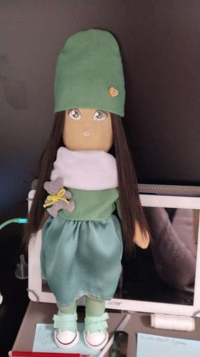 Фотография покупателя товара Мягкая кукла "Шерил", набор для шитья 21 × 0,5 × 29,7 см - Фото 2