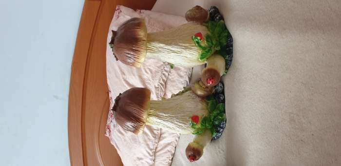 Фотография покупателя товара Садовая фигура "Гриб с ягодой и улиткой" 34см - Фото 1