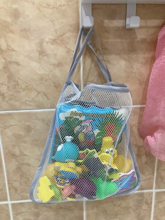 Фотография покупателя товара Набор игрушек для ванны "Обитатели моря" 8 штук с сеткой + сачок, Крошка Я - Фото 1