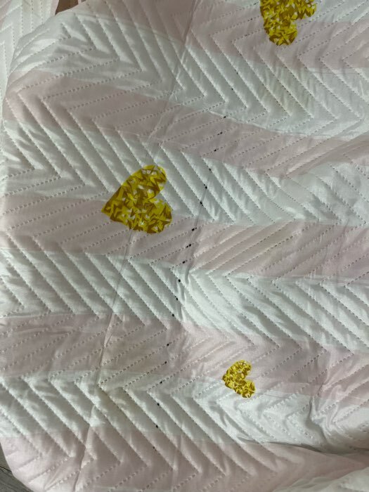 Фотография покупателя товара Покрывало евро Экономь и Я Golden hearts 200*210±5см, 100% полиэстер, 190гр/м2 - Фото 1