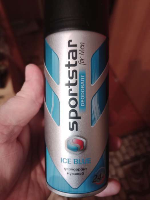 Фотография покупателя товара Дезодорант мужской Sport Star Ice Blue, 175 мл - Фото 1