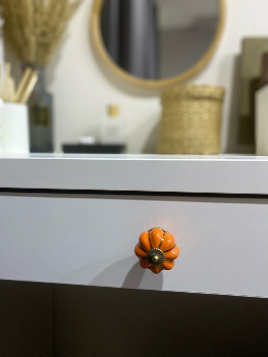 Фотография покупателя товара Ручка-кнопка PEONY Ceramics 001, керамическая, оранжевая - Фото 3