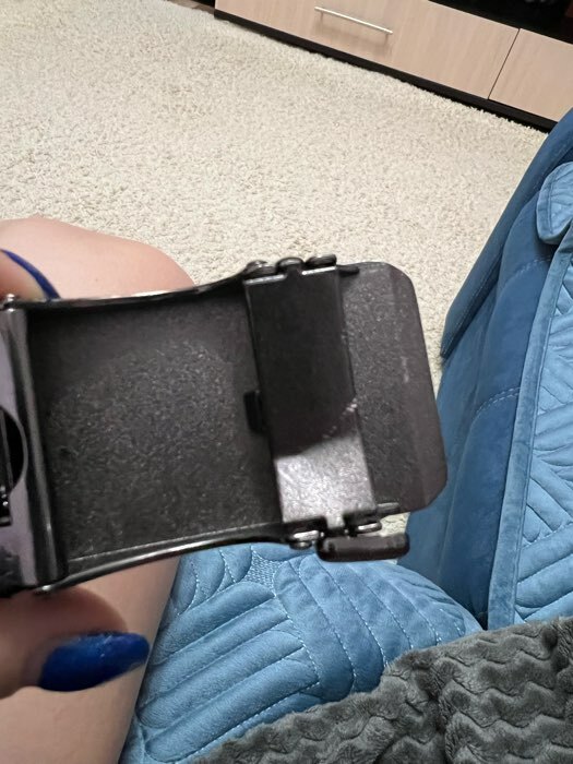 Фотография покупателя товара Ремень мужской, ширина 3,5 см, винт, пряжка металл, цвет чёрный - Фото 1