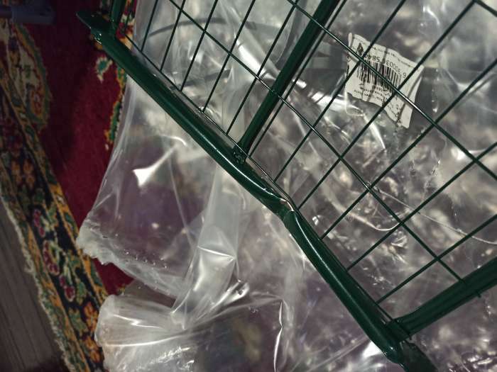 Фотография покупателя товара Парник-стеллаж, 5 полок, 190 × 65 × 40 см, металлический каркас d = 16 мм, чехол плёнка 100 мкм
