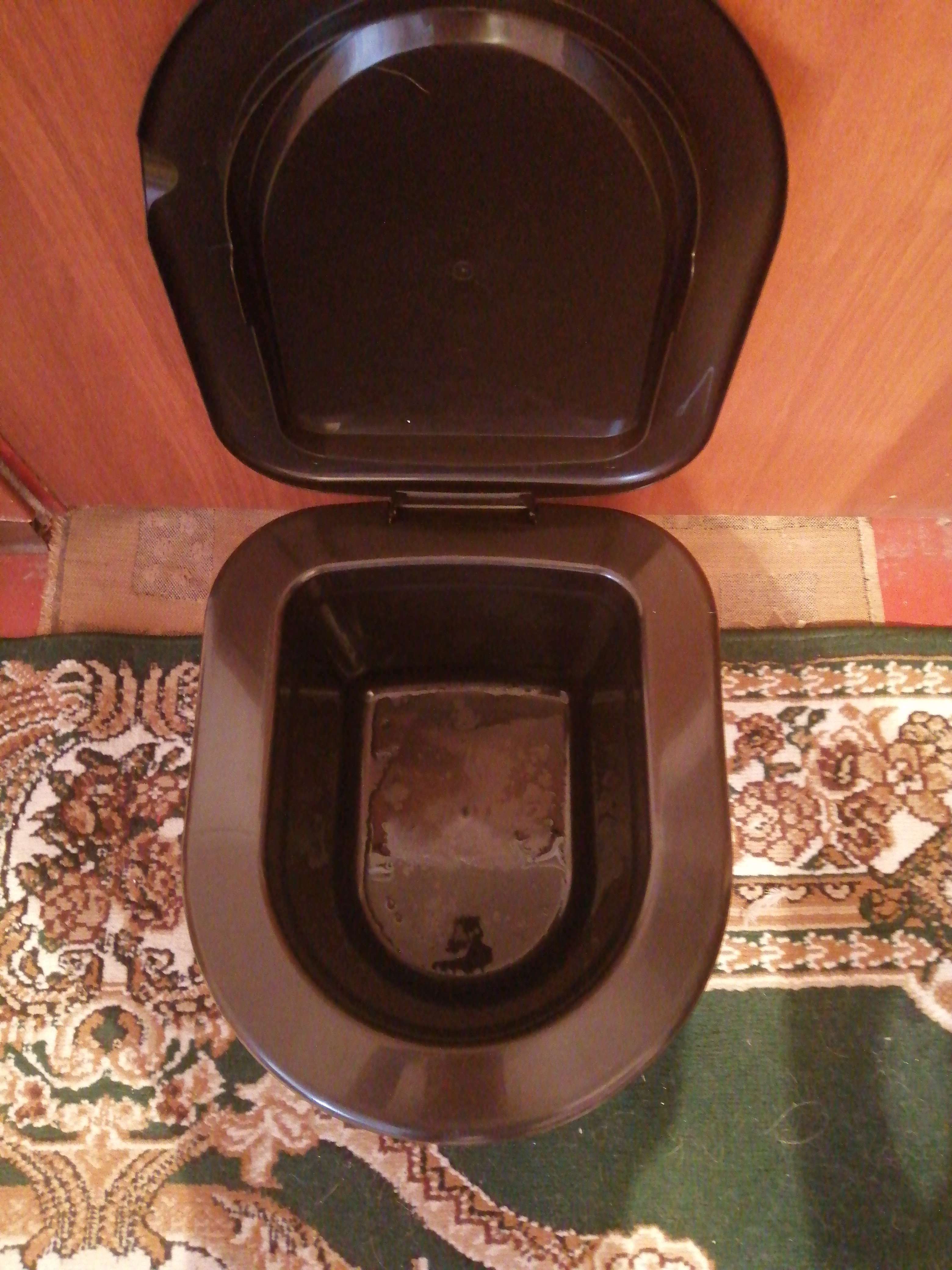 Фотография покупателя товара Ведро-туалет, h = 20 см, 11 л, коричневое - Фото 2