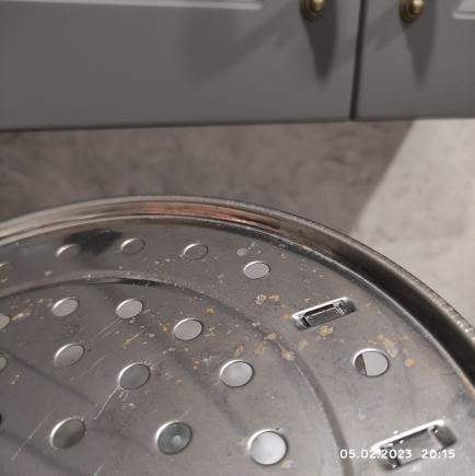 Фотография покупателя товара Пароварка из нержавеющей стали на ножках, d=22 см, цвет серебряный - Фото 18