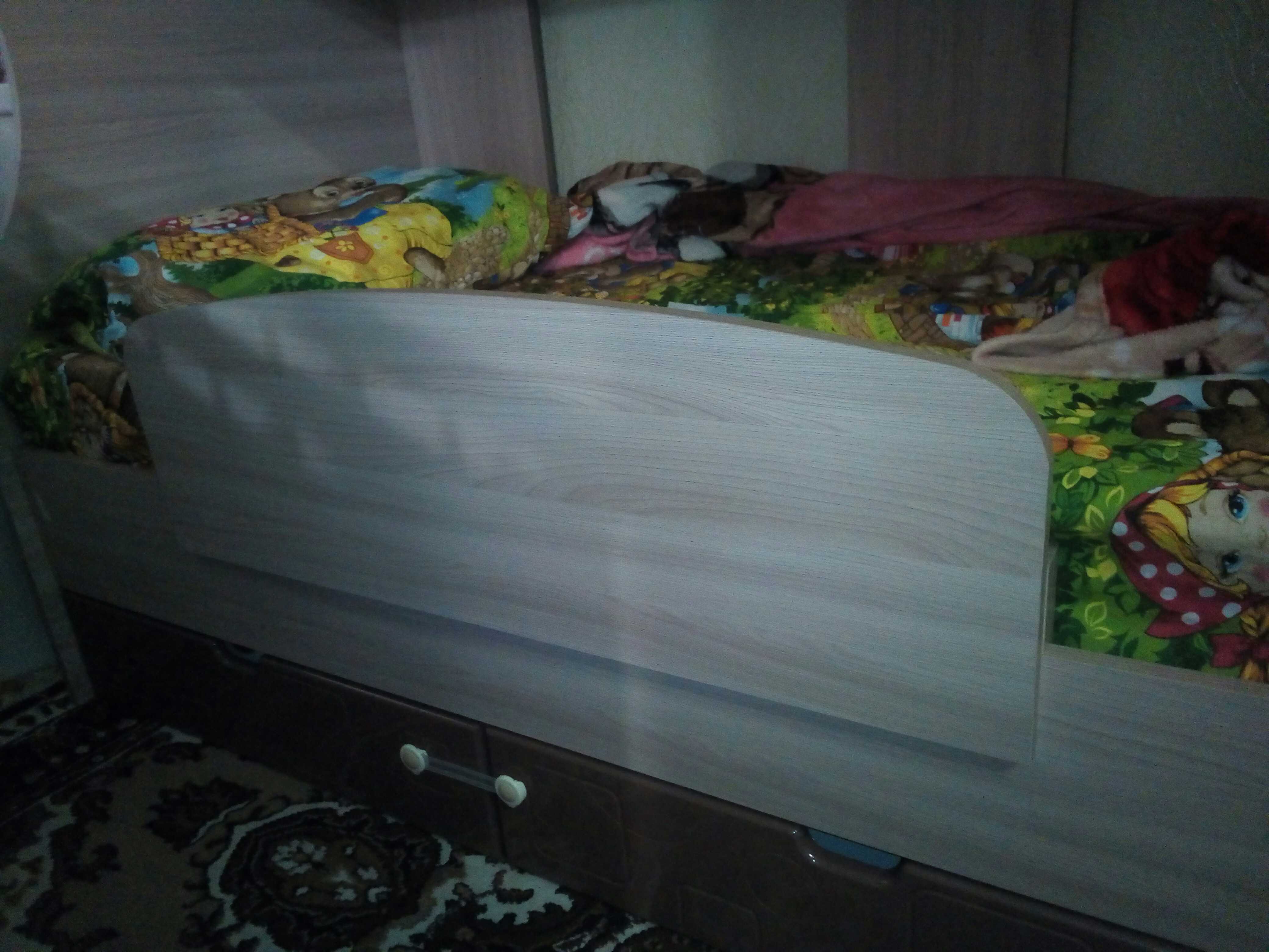 Фотография покупателя товара Бортик для кровати съемный Твист-1, 900х50х300, Ясень шимо светлый