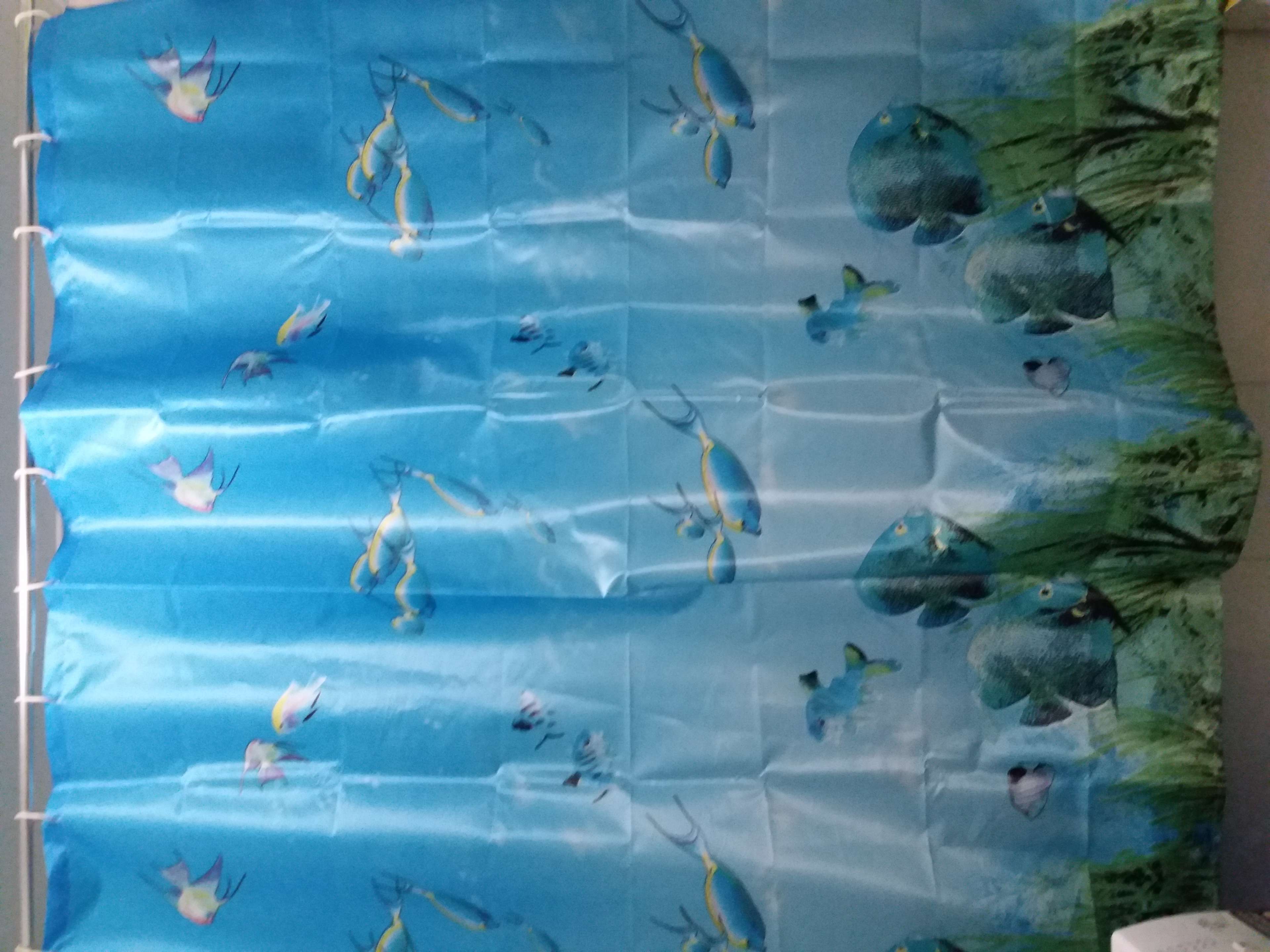 Фотография покупателя товара Штора для ванны Доляна «Морская», 160×180 см, полиэстер - Фото 1