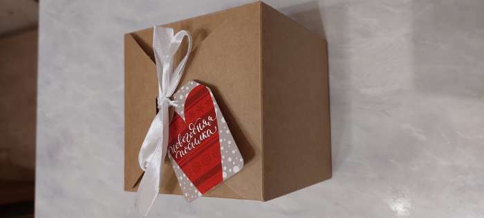 Фотография покупателя товара Коробка подарочная складная крафтовая, упаковка, 12 х 12 х 12 см