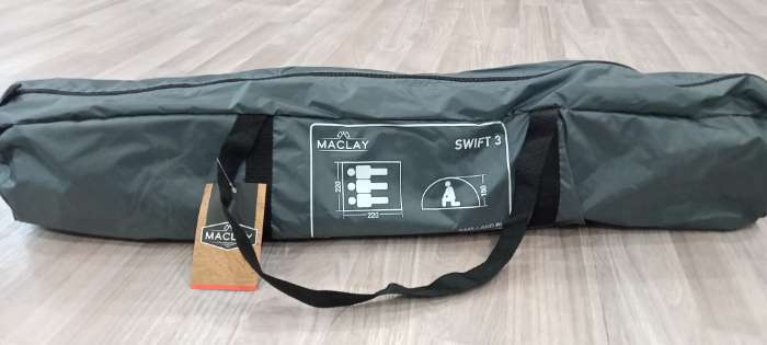 Фотография покупателя товара Палатка туристическая 3-местная maclay SWIFT 3, 220×220×150 см, автоматическая, трекинговая, однослойная, зелёная - Фото 2