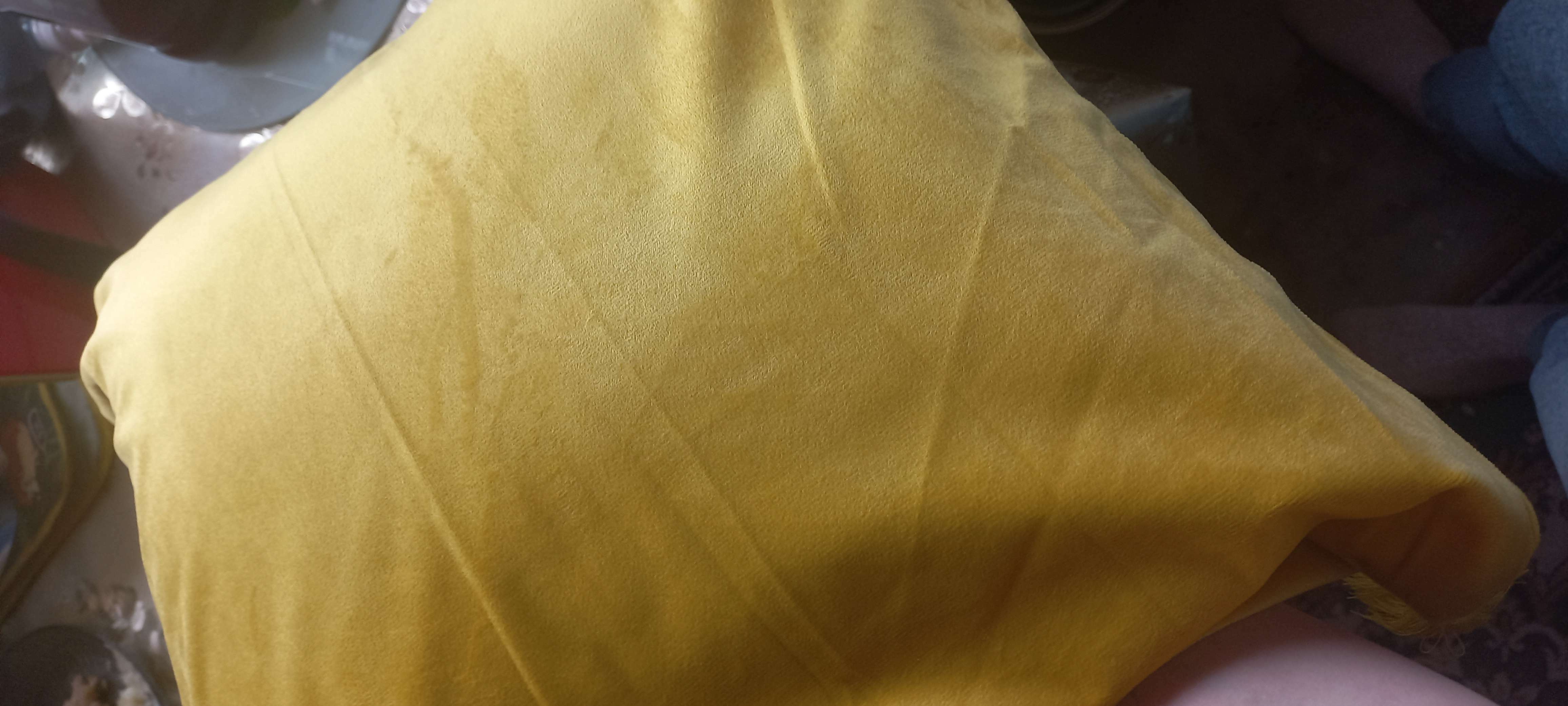 Фотография покупателя товара Наволочка декоративная с кисточками Этель цвет жёлтый, 45х45 см, полиэстер, велюр