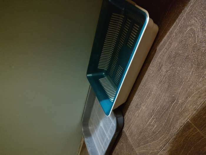 Фотография покупателя товара Туалет глубокий с сеткой 36 х 25 х 9 см, голубой/серый - Фото 1