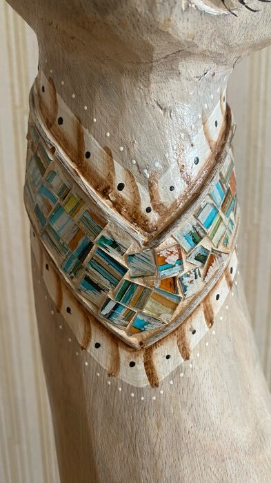 Фотография покупателя товара Сувенир «Кошка в ошейнике с сердечком», 80 см, дерево - Фото 6