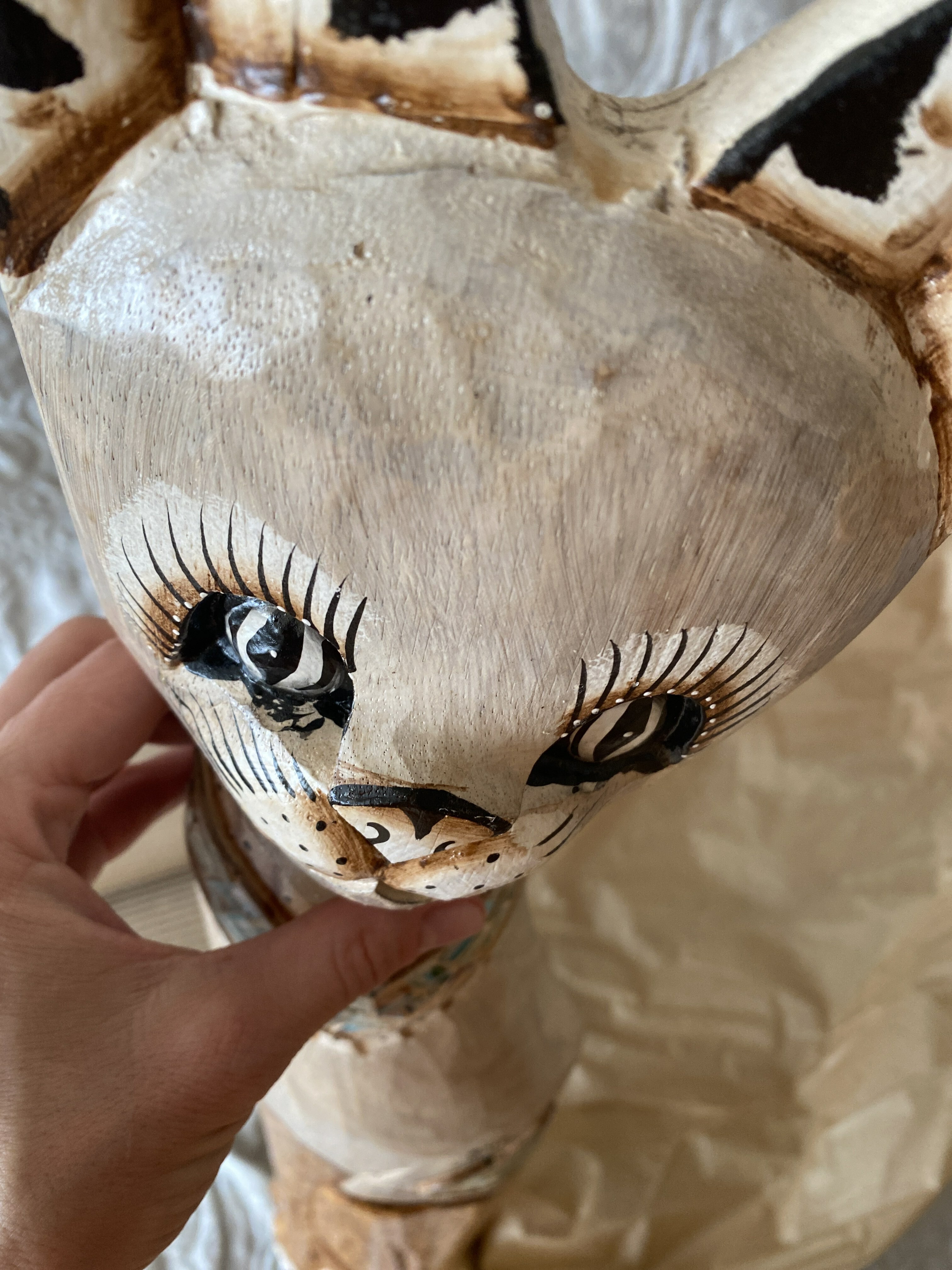 Фотография покупателя товара Сувенир «Кошка в ошейнике с сердечком», 80 см, дерево - Фото 7