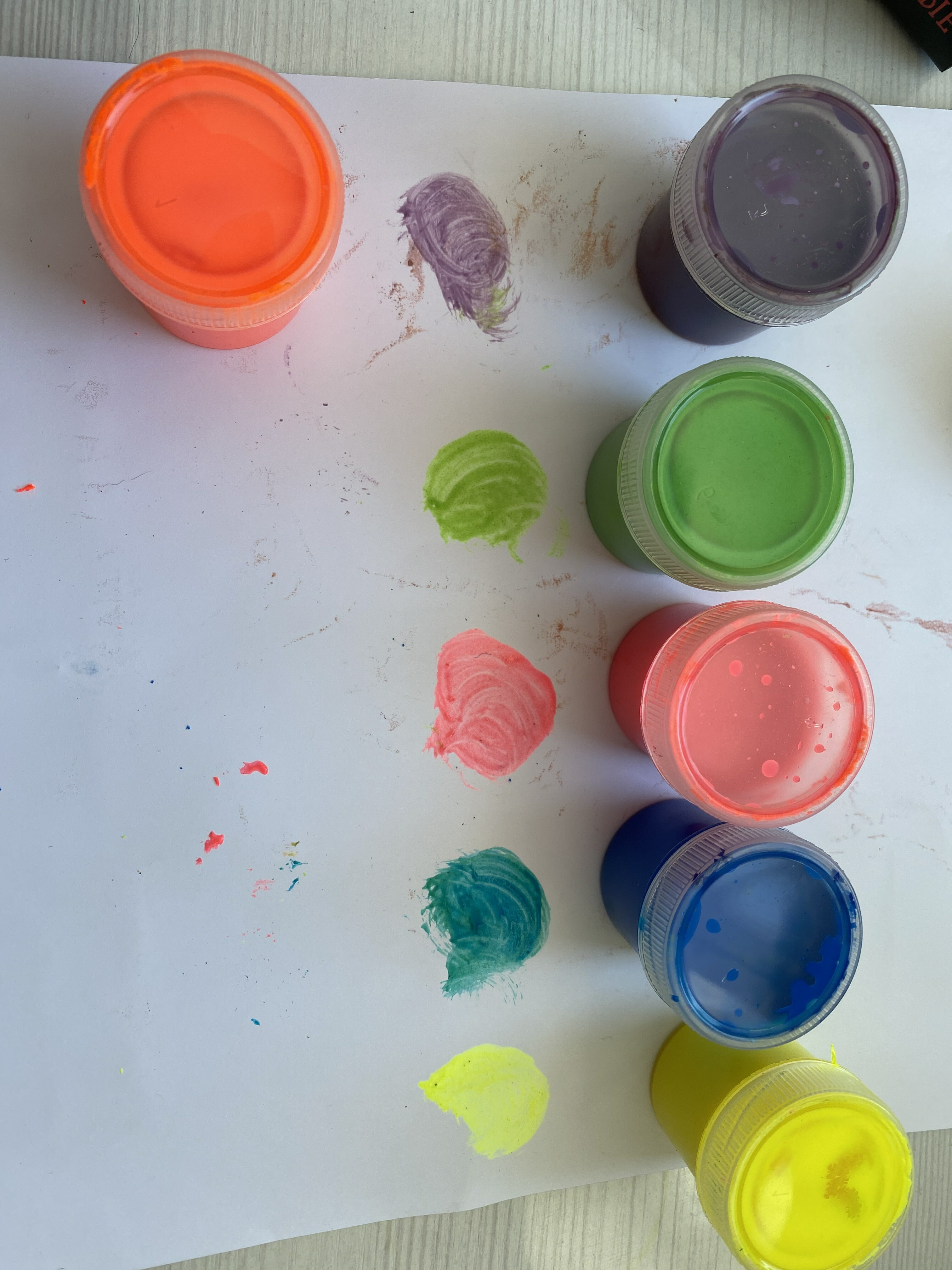 Фотография покупателя товара Краска акриловая, набор 6 цветов х 20 мл, Fluo, Calligrata, флуоресцентная, морозостойкая, художественная - Фото 1