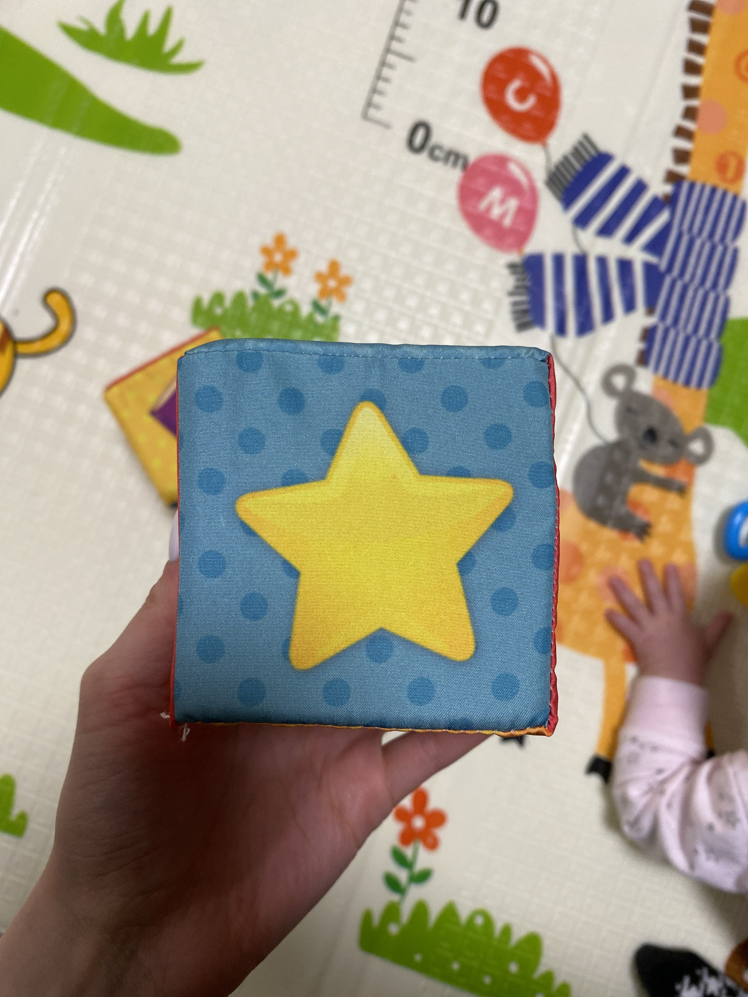 Фотография покупателя товара Игрушка мягконабивная, кубики «Обучающие», 8 × 8 см, 6 шт. цифры, предметы