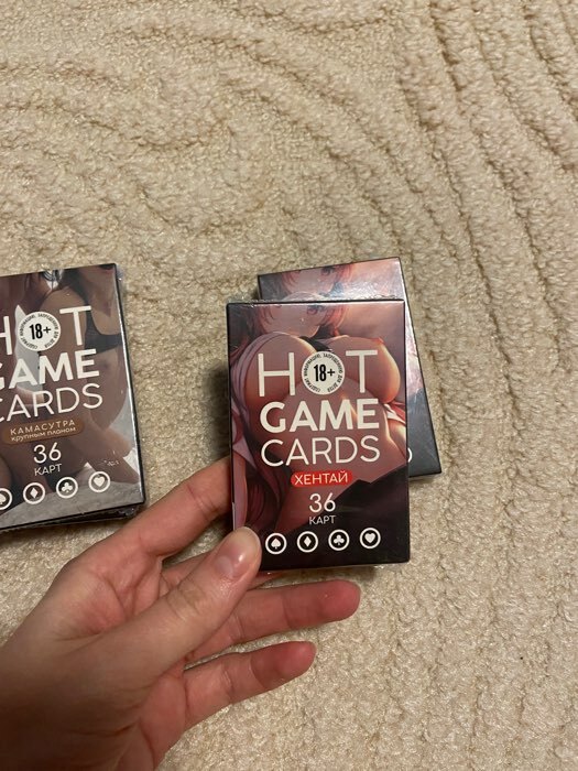 Фотография покупателя товара Карты игральные «HOT GAME CARDS» хентай БДСМ, 36 карт, 18+ - Фото 4