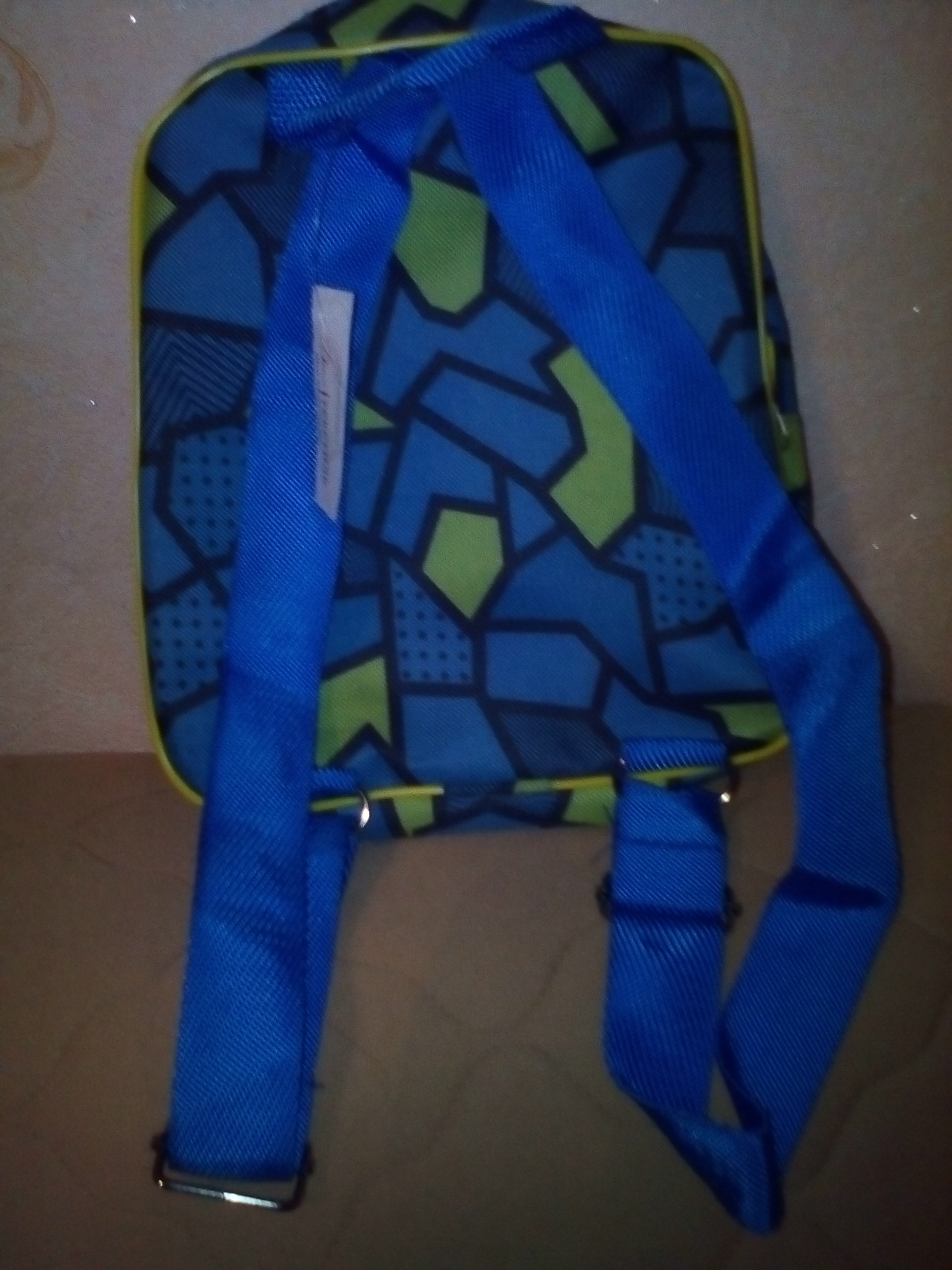 Фотография покупателя товара Рюкзак детский, отдел на молнии, наружный карман, цвет голубой - Фото 3