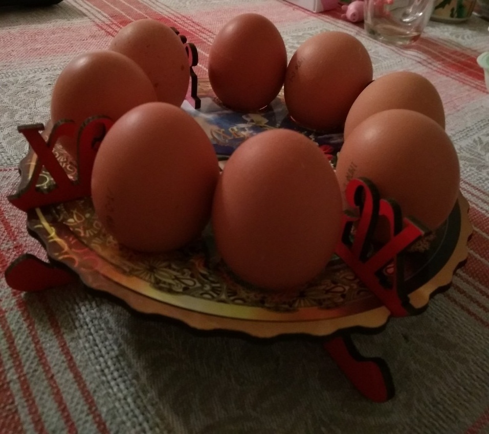 Фотография покупателя товара Пасхальная подставка на 8 яиц "Храм", 19,5×19,5 см - Фото 1