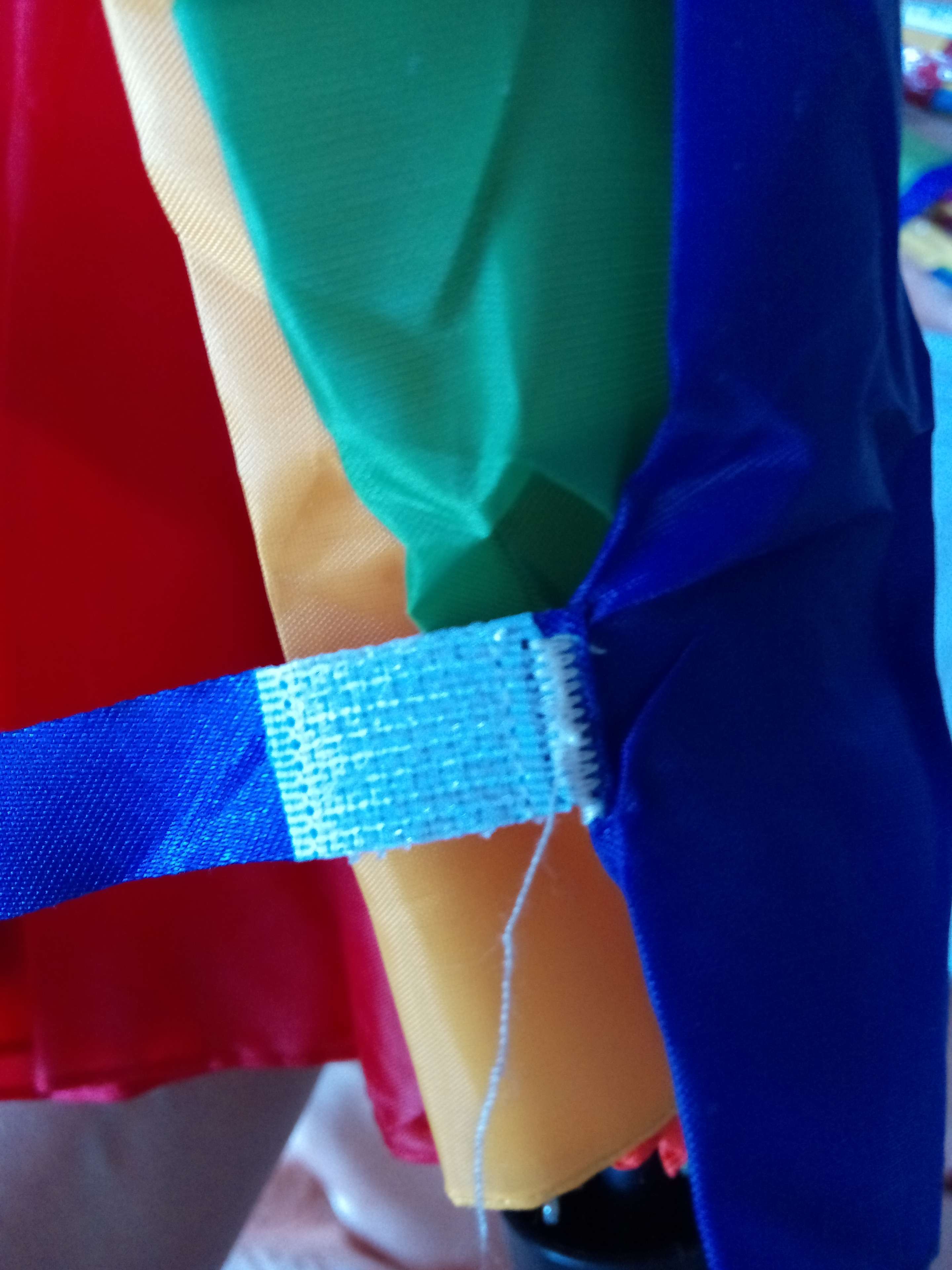 Фотография покупателя товара Зонт механический «Радуга», 3 сложения, 8 спиц, R = 48 см, разноцветный