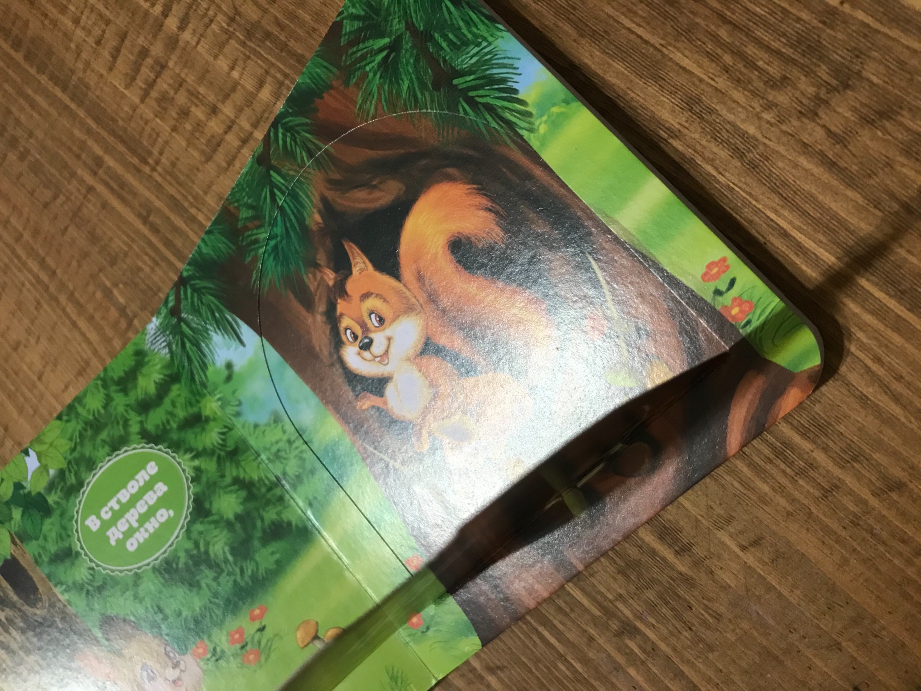 Фотография покупателя товара Книжка картонная с окошком «Кто спрятался в лесу», 12,7 х 12,7 см, 12 стр.