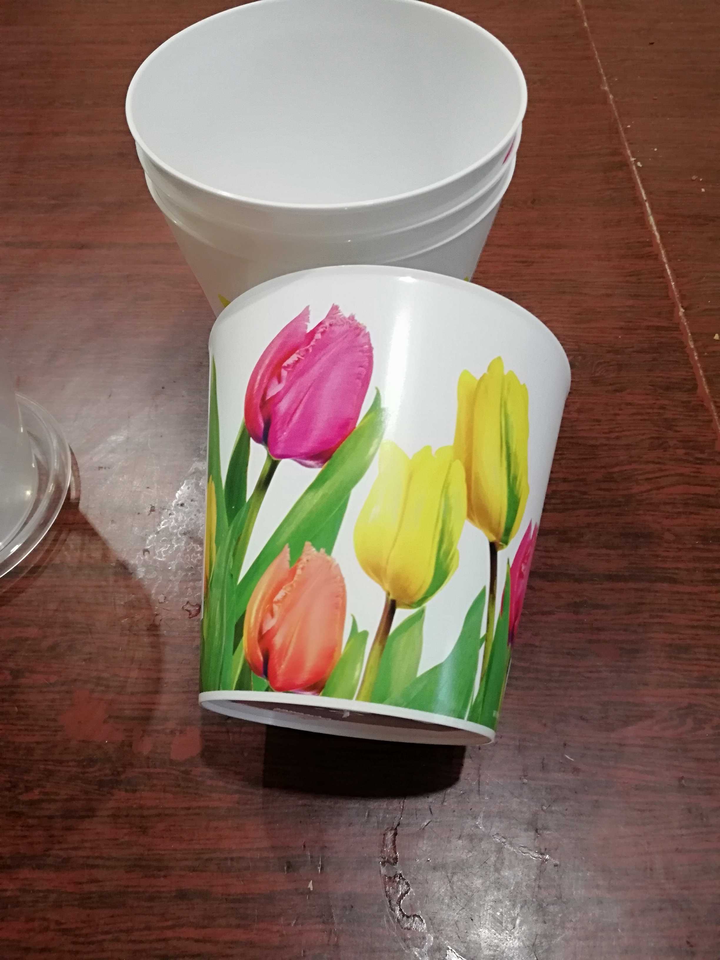 Фотография покупателя товара Кашпо для цветов «Тюльпаны», 0,8 л, 11 х 12 см - Фото 2