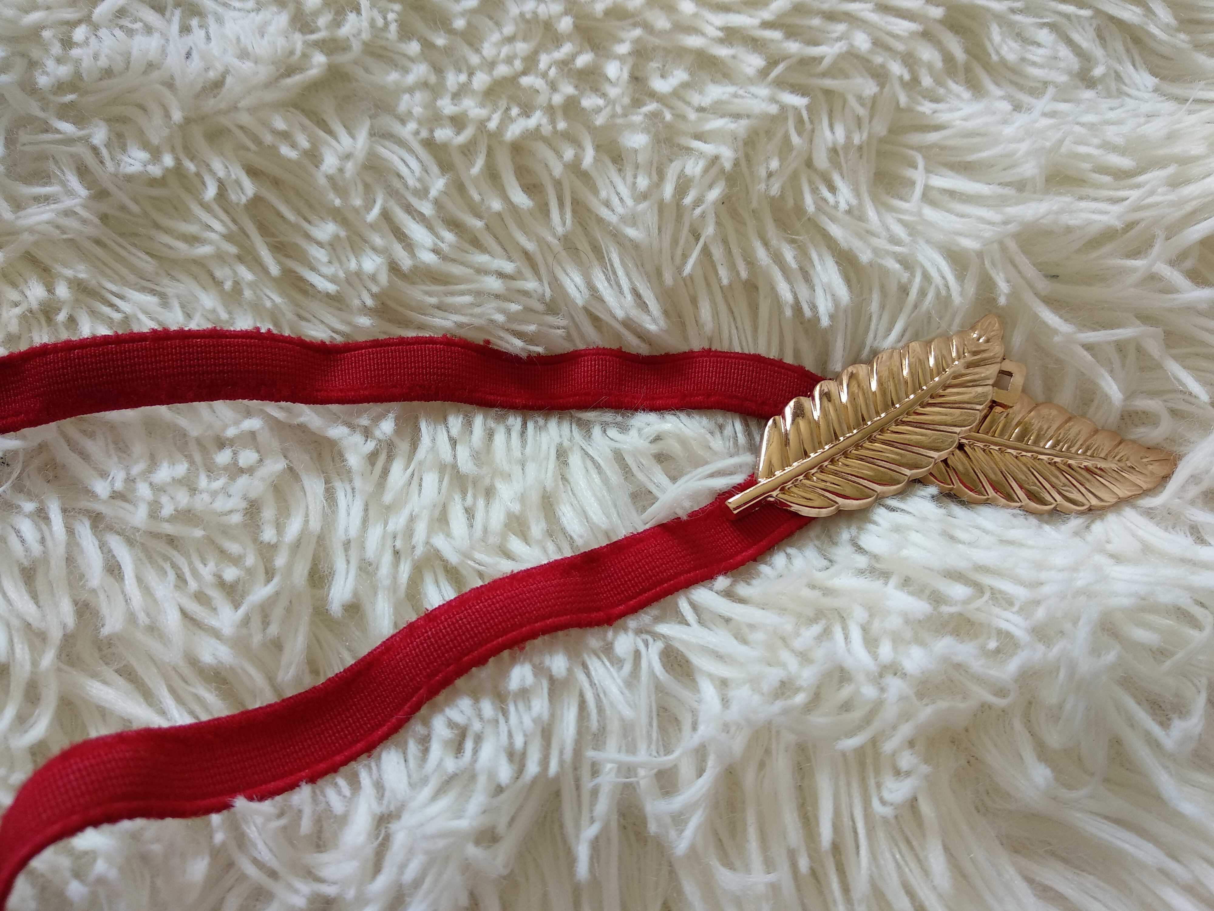 Фотография покупателя товара Ремень женский, ширина - 1 см, пряжка золото, цвет красный - Фото 3