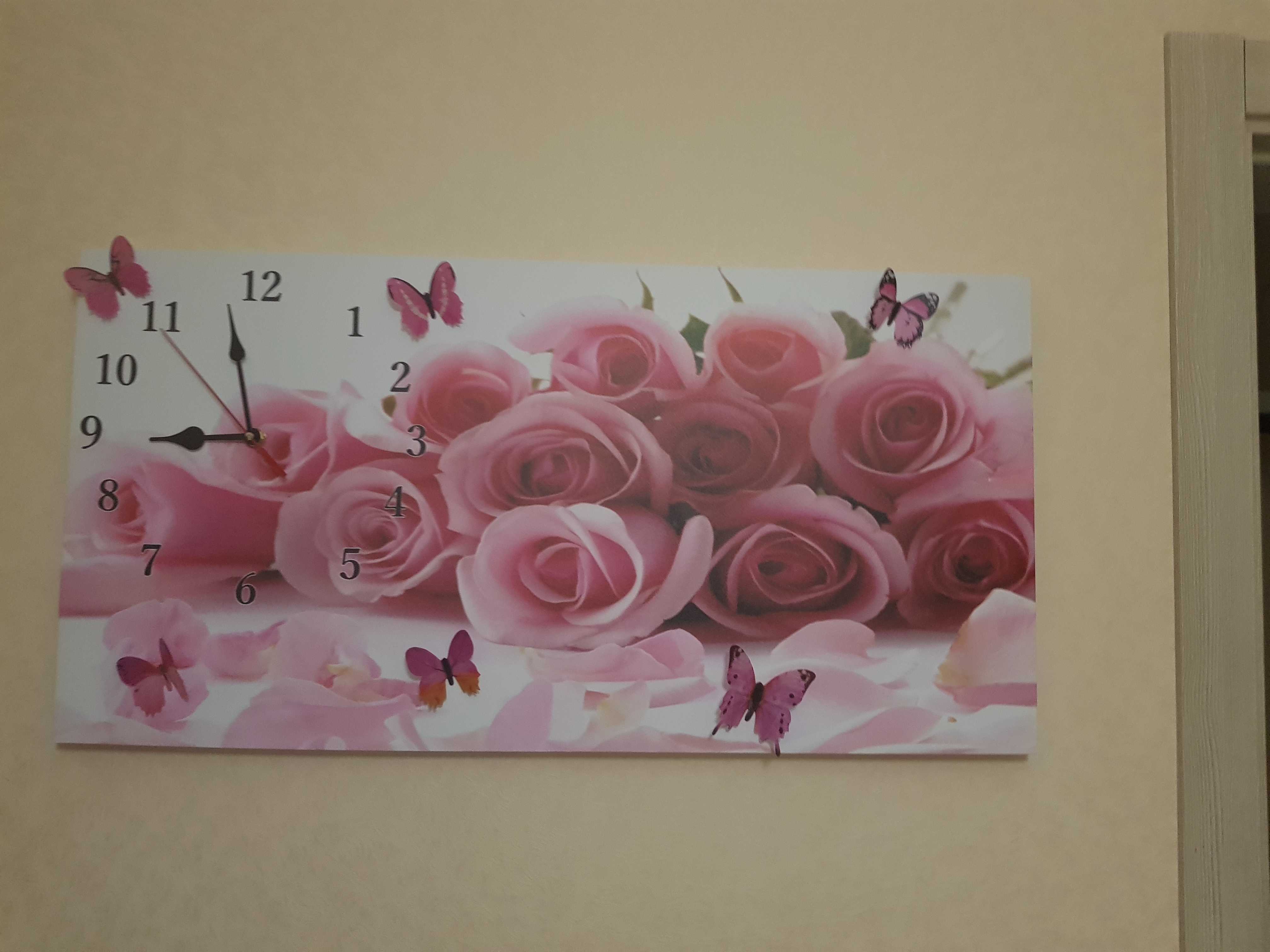 Фотография покупателя товара Часы-картина настенные, серия: Цветы, "Нежные розы", 40 х 76 см - Фото 1