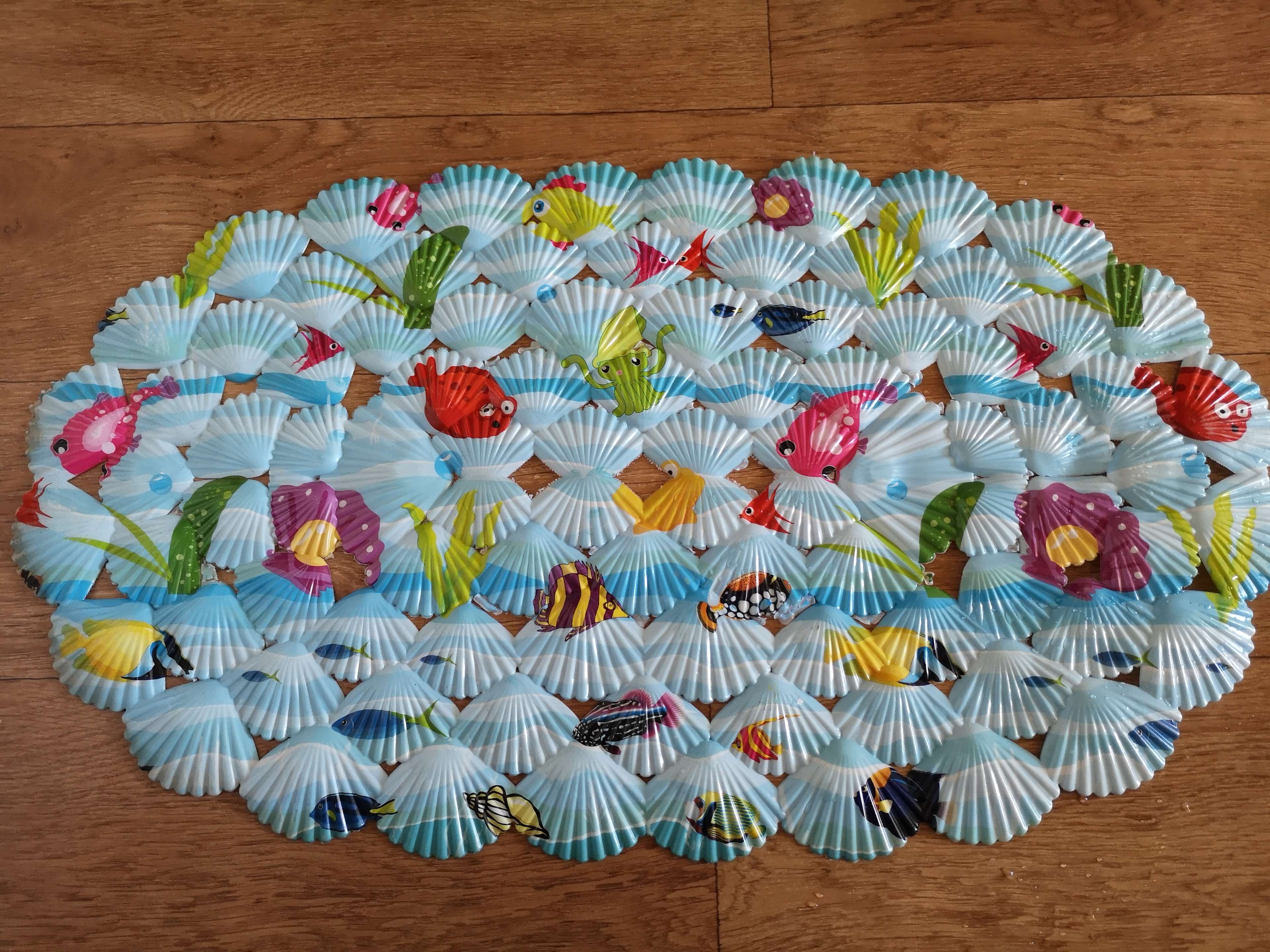Фотография покупателя товара SPA-коврик для ванны на присосках Доляна «Морские жители», 39×67 см