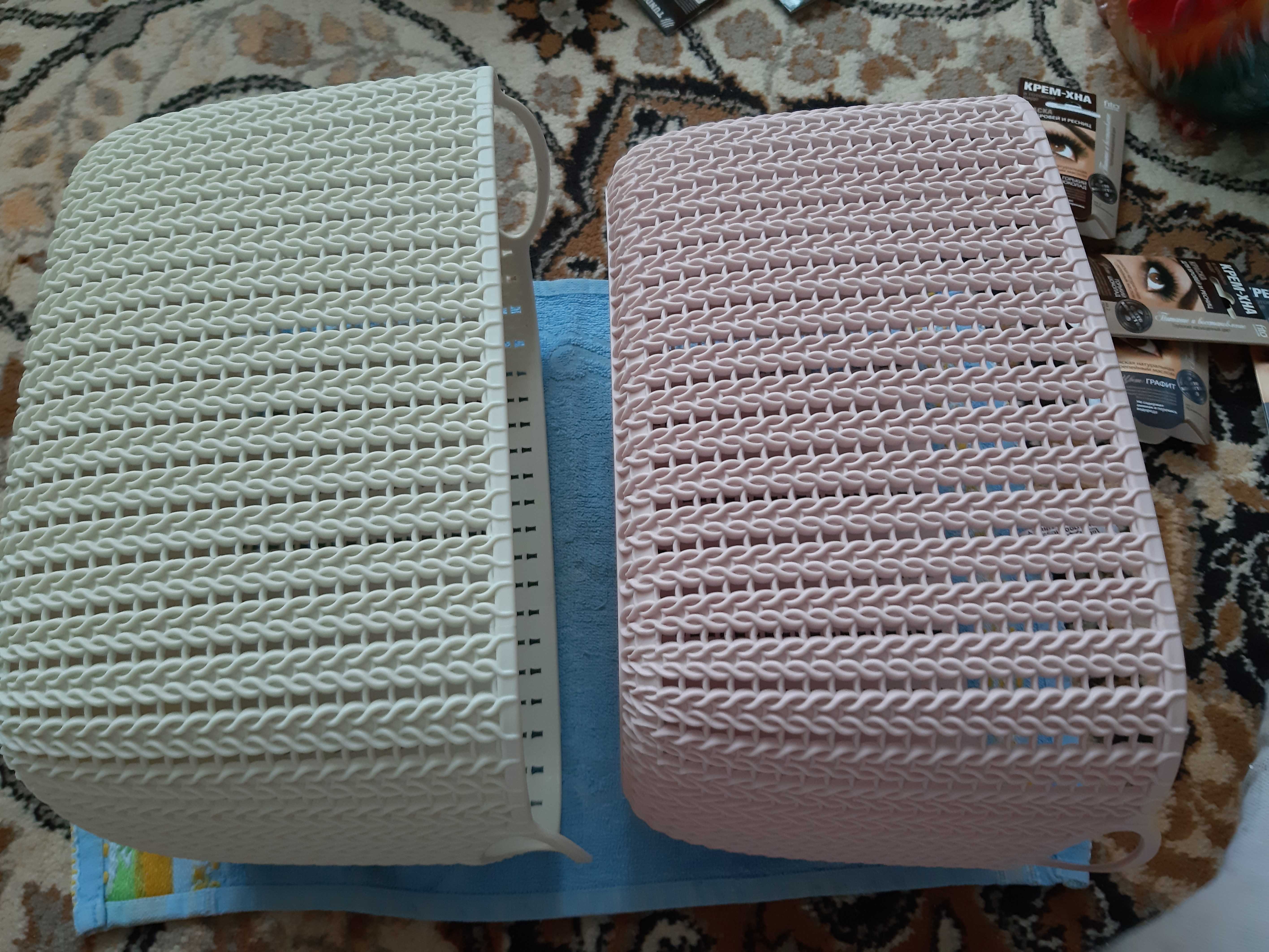 Фотография покупателя товара Корзина для хранения «Вязание», 7 л, 17×19×29 см, цвет розовый - Фото 2