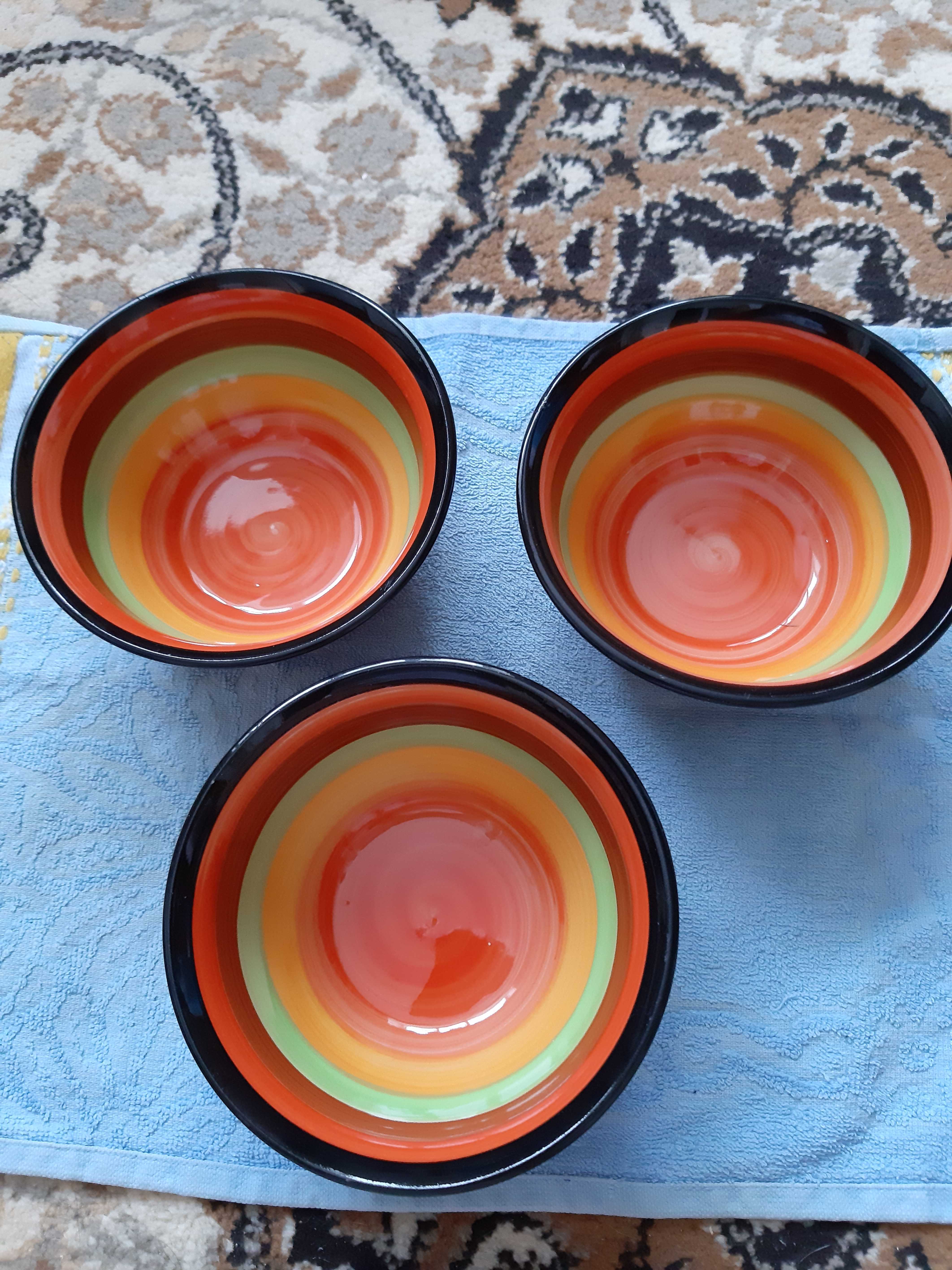 Фотография покупателя товара Миска керамическая Доляна «Индия», 300 мл, d=11 см, цвет оранжевый - Фото 4