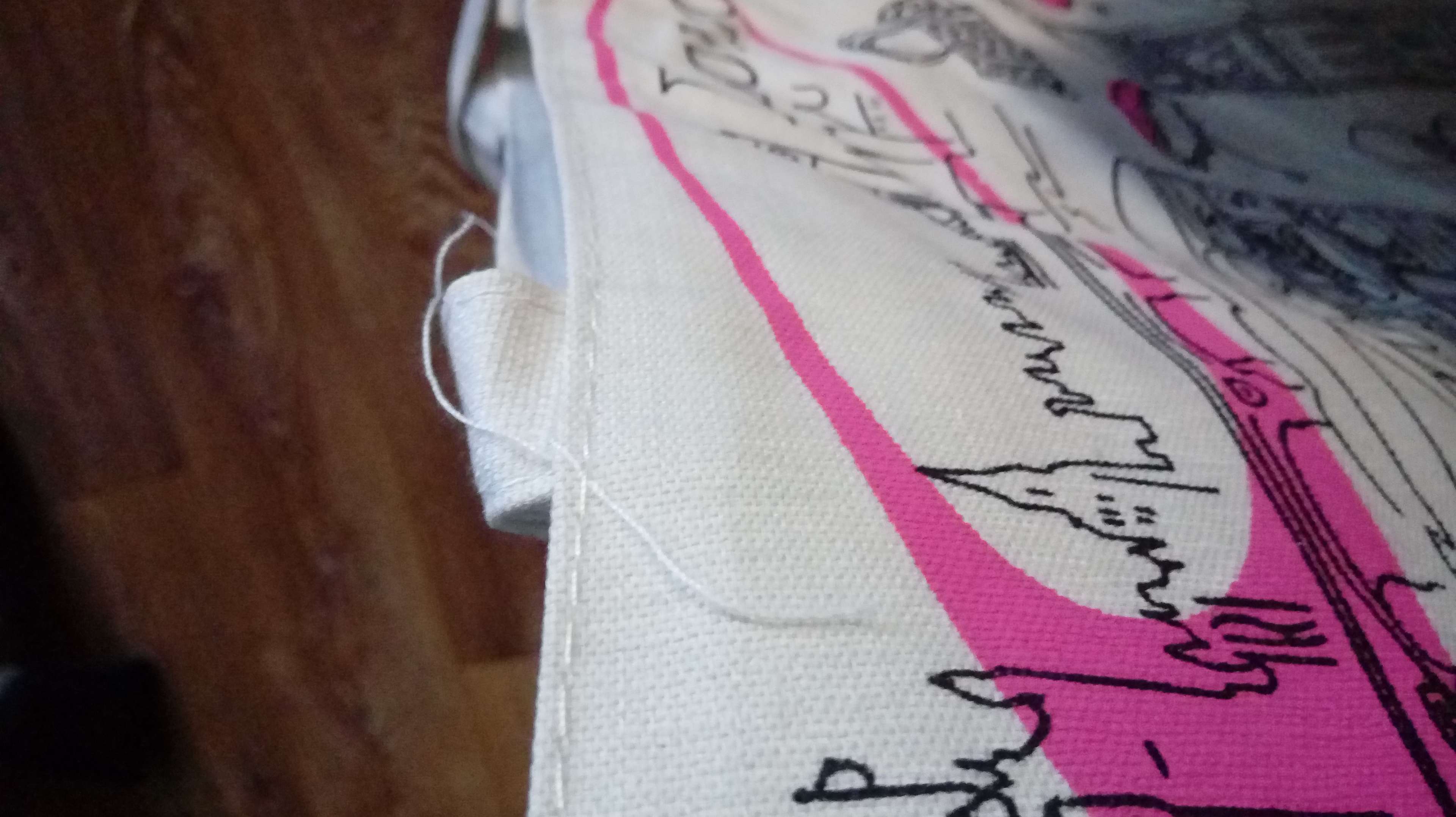 Фотография покупателя товара Сумка текстильная, отдел на молнии, с подкладом, цвет белый - Фото 2