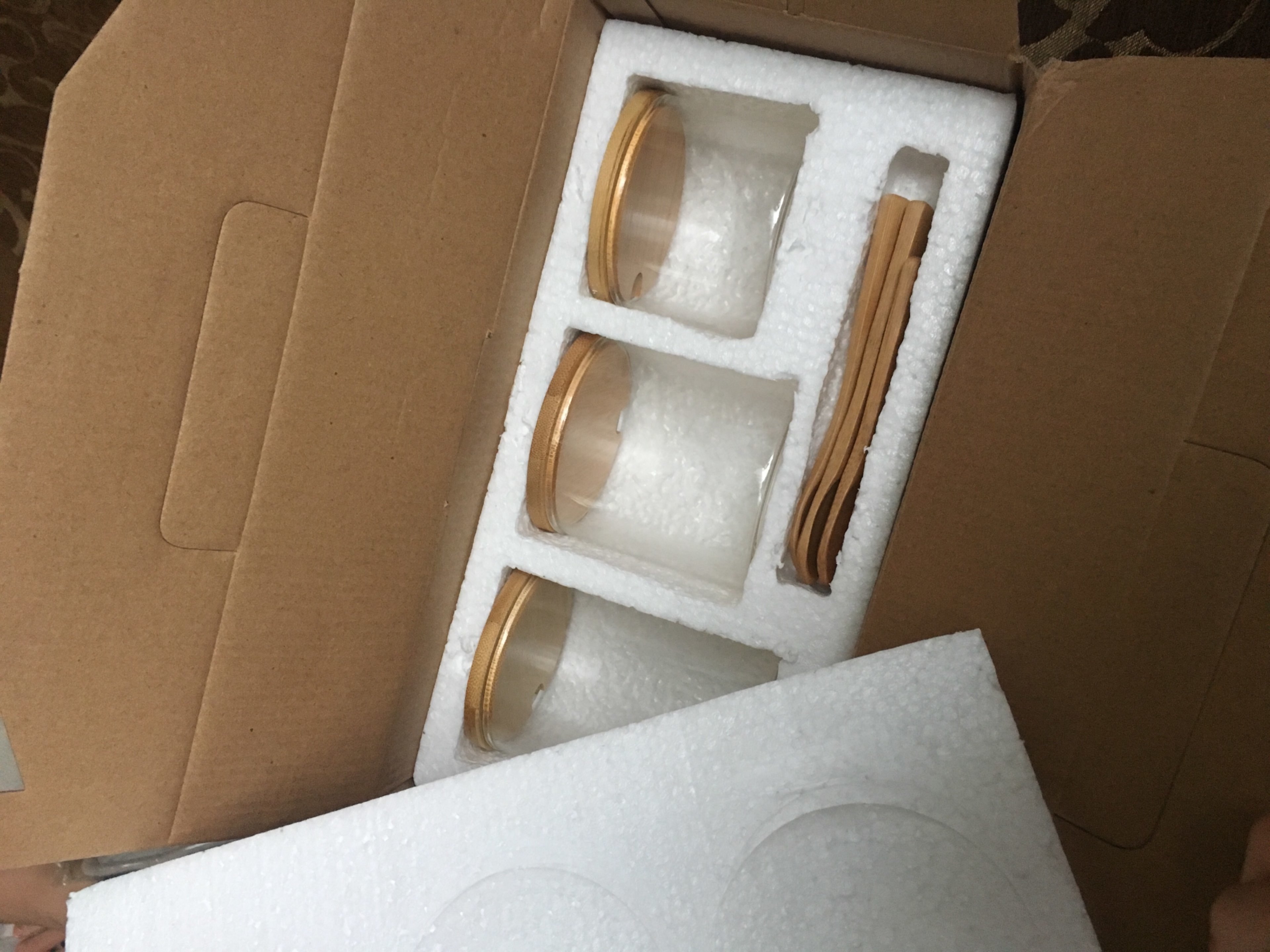 Фотография покупателя товара Набор стеклянных банок для сыпучих продуктов Magistro «Эко», 3 предмета: 220/320/420 мл, с ложками - Фото 4