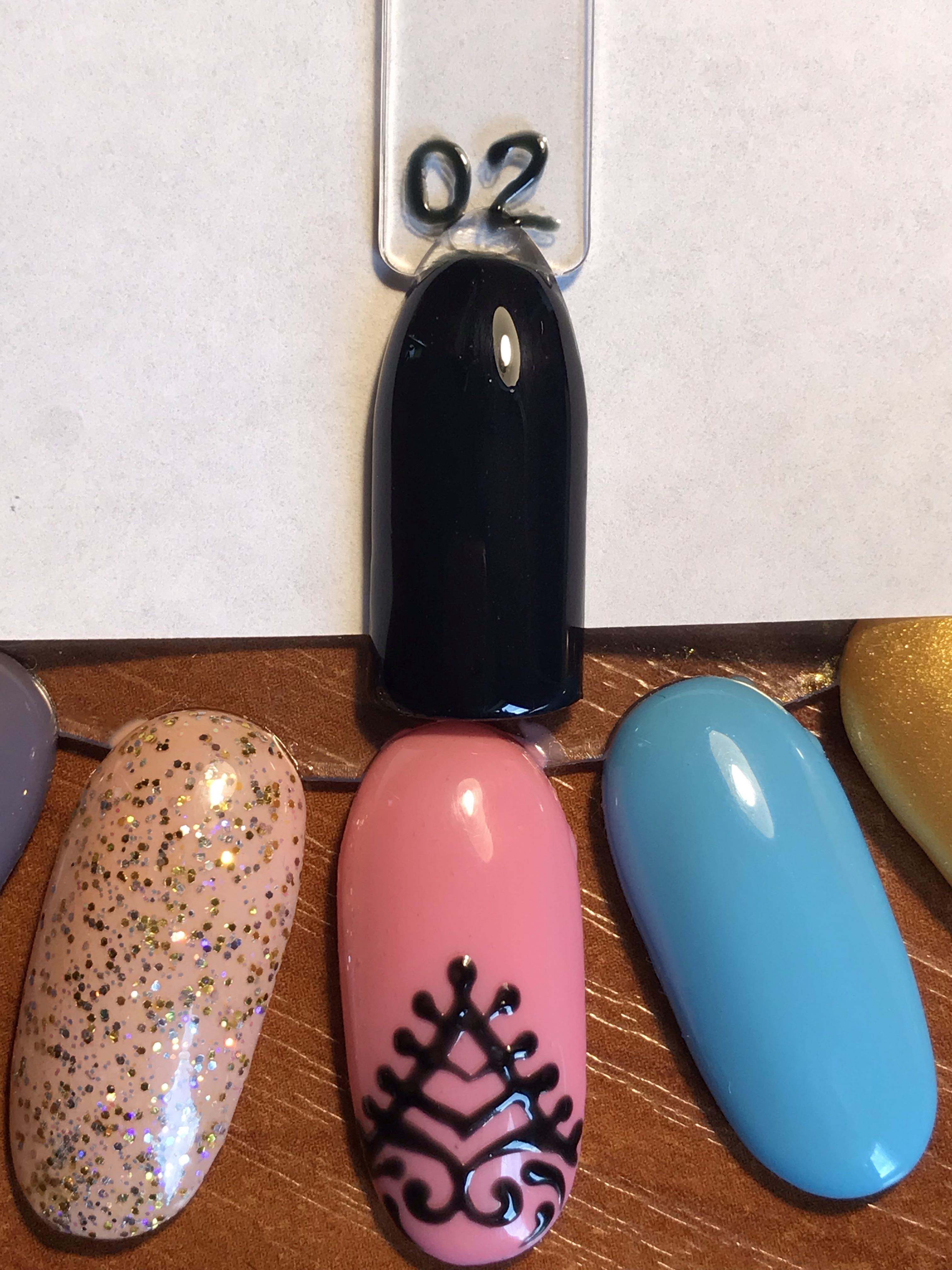 Фотография покупателя товара Гель-лак для ногтей, 216-003-2, однофазный, LED/UV, 10мл, цвет 216-003-2 чёрный - Фото 2