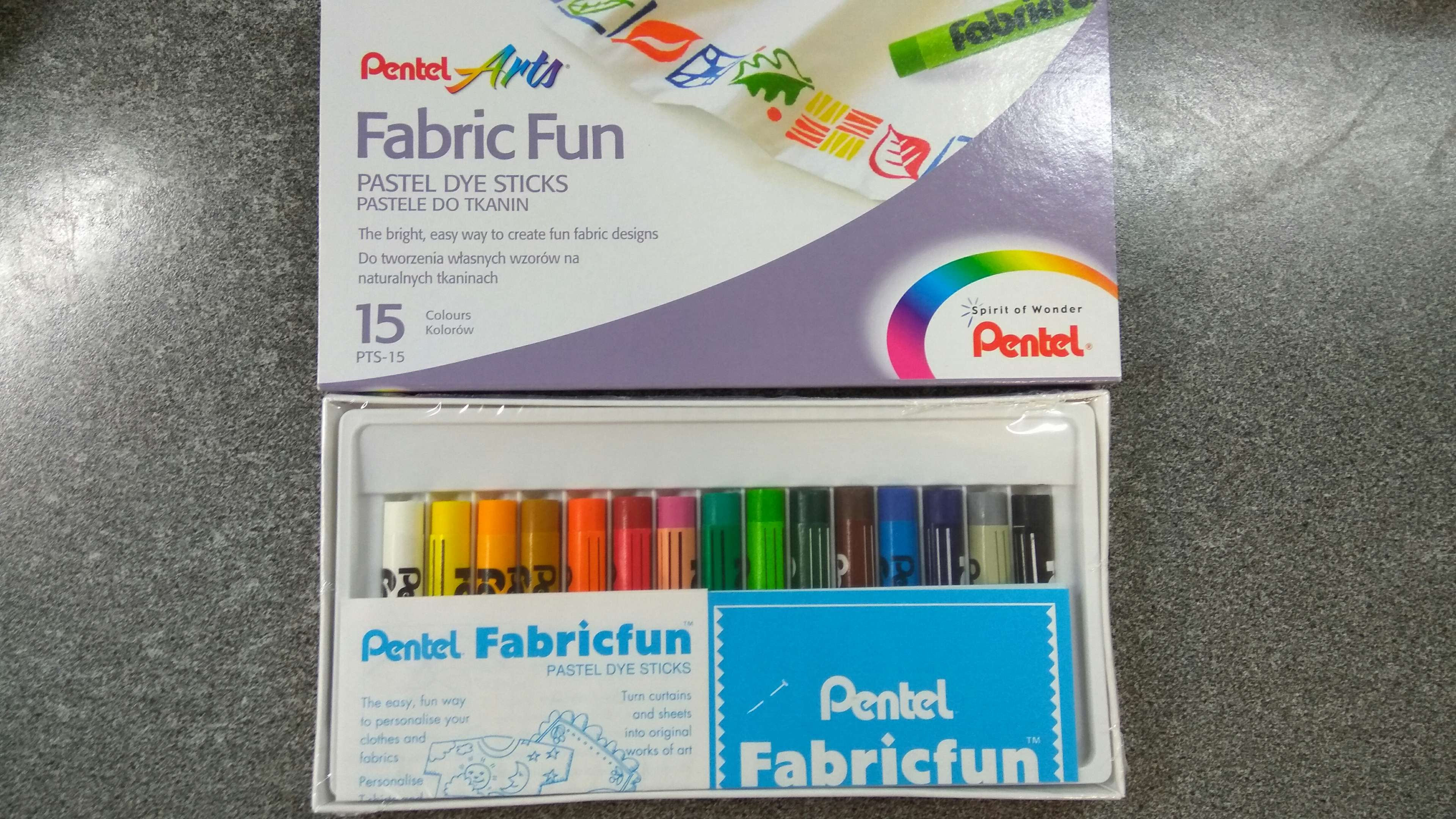 Фотография покупателя товара Пастель для ткани Pentel FabricFun Pastels, 15 цветов, 8/60 мм - Фото 3
