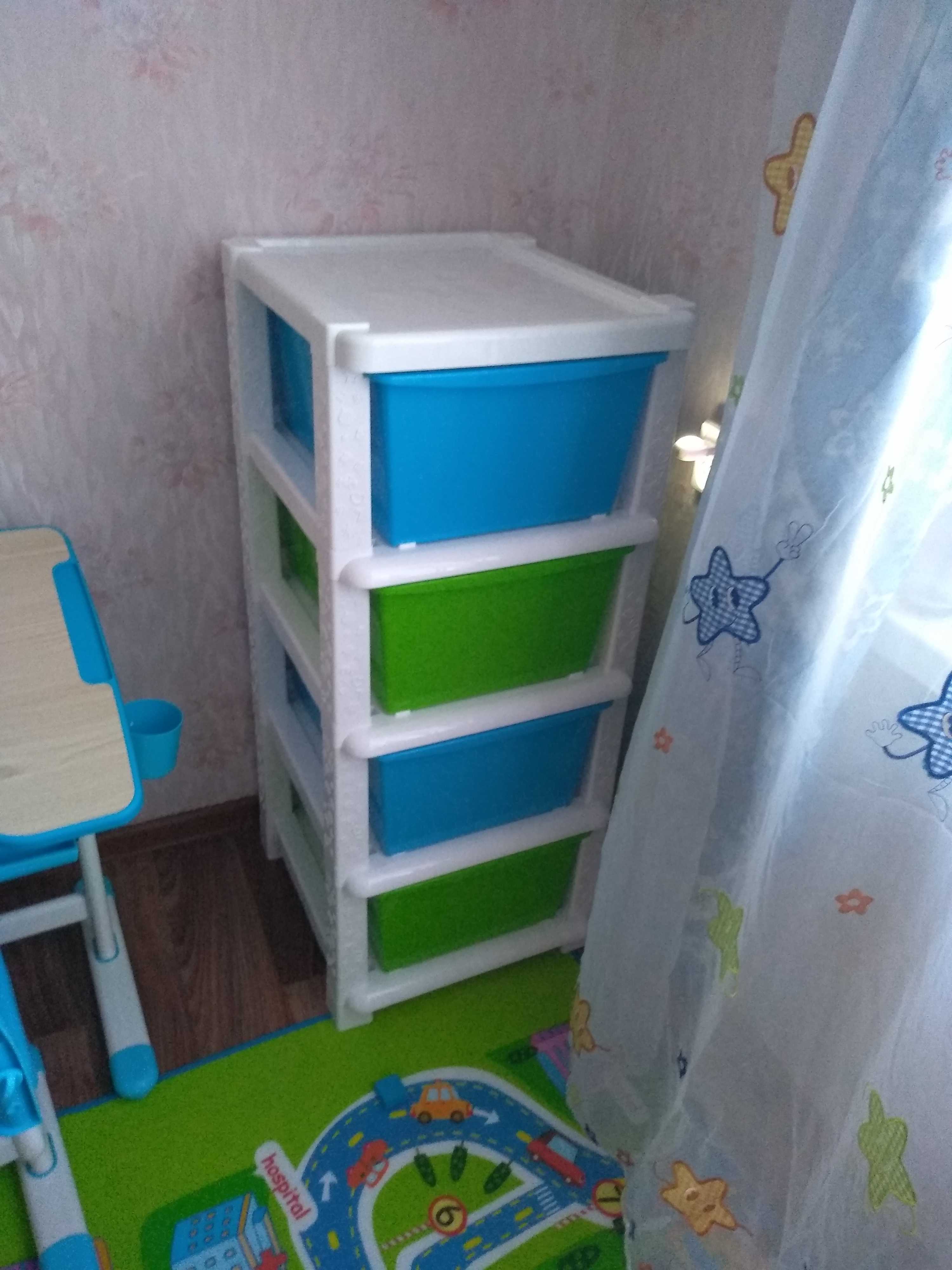 Фотография покупателя товара Комод детский №13, 4 секции, цвет синий - Фото 2