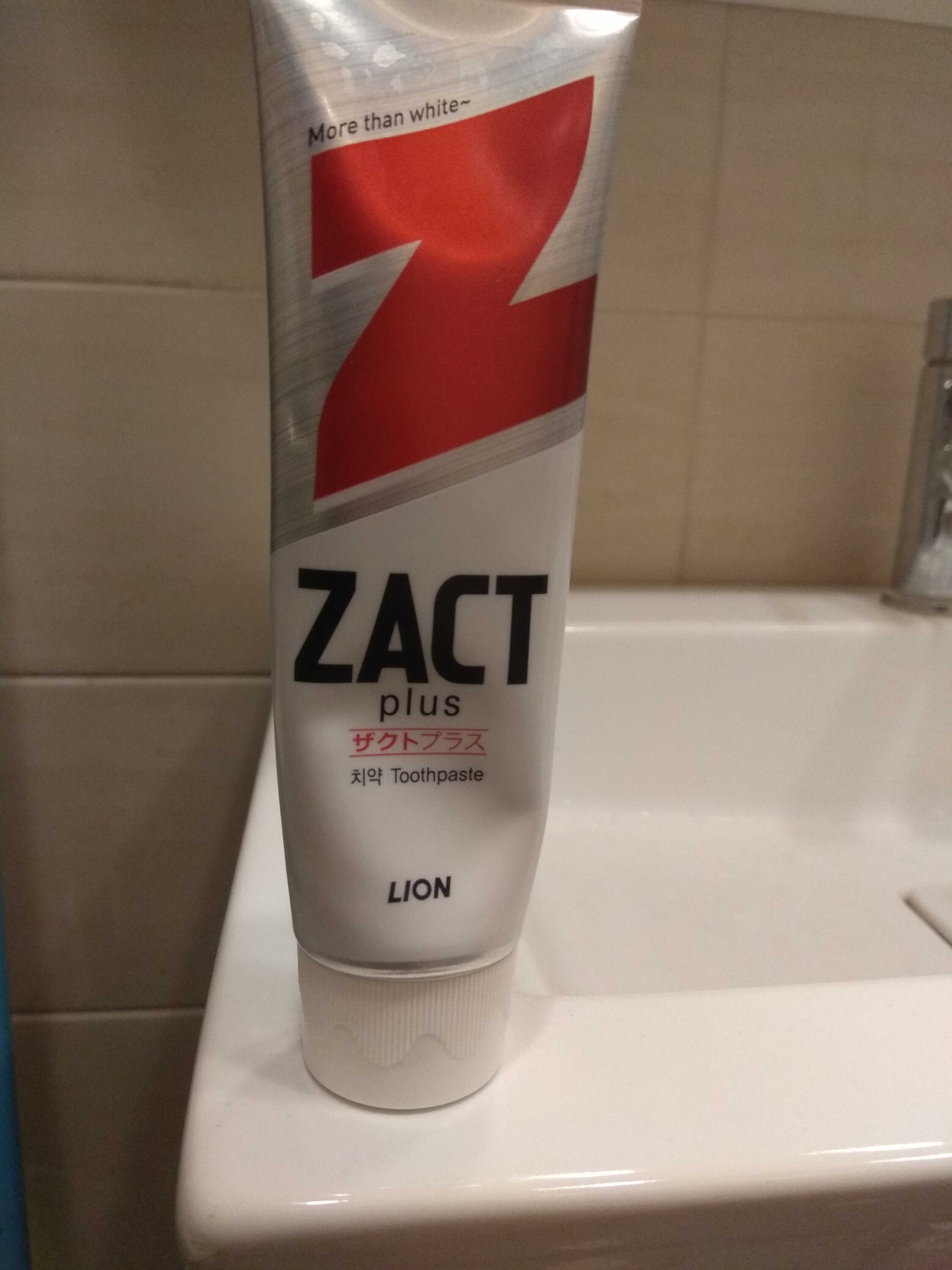 Фотография покупателя товара Зубная паста Zact Lion, отбеливающая, 150 г - Фото 1