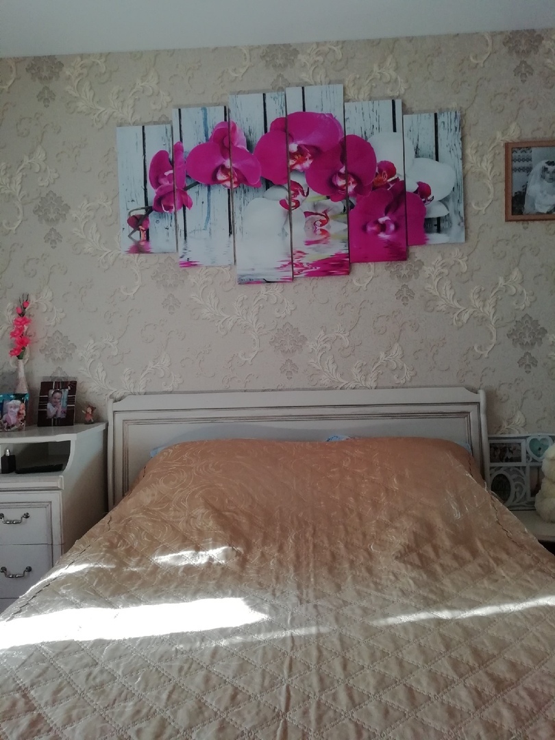 Фотография покупателя товара Картина модульная на подрамнике "Орхидея фаленопсис"  150*84 см - Фото 2