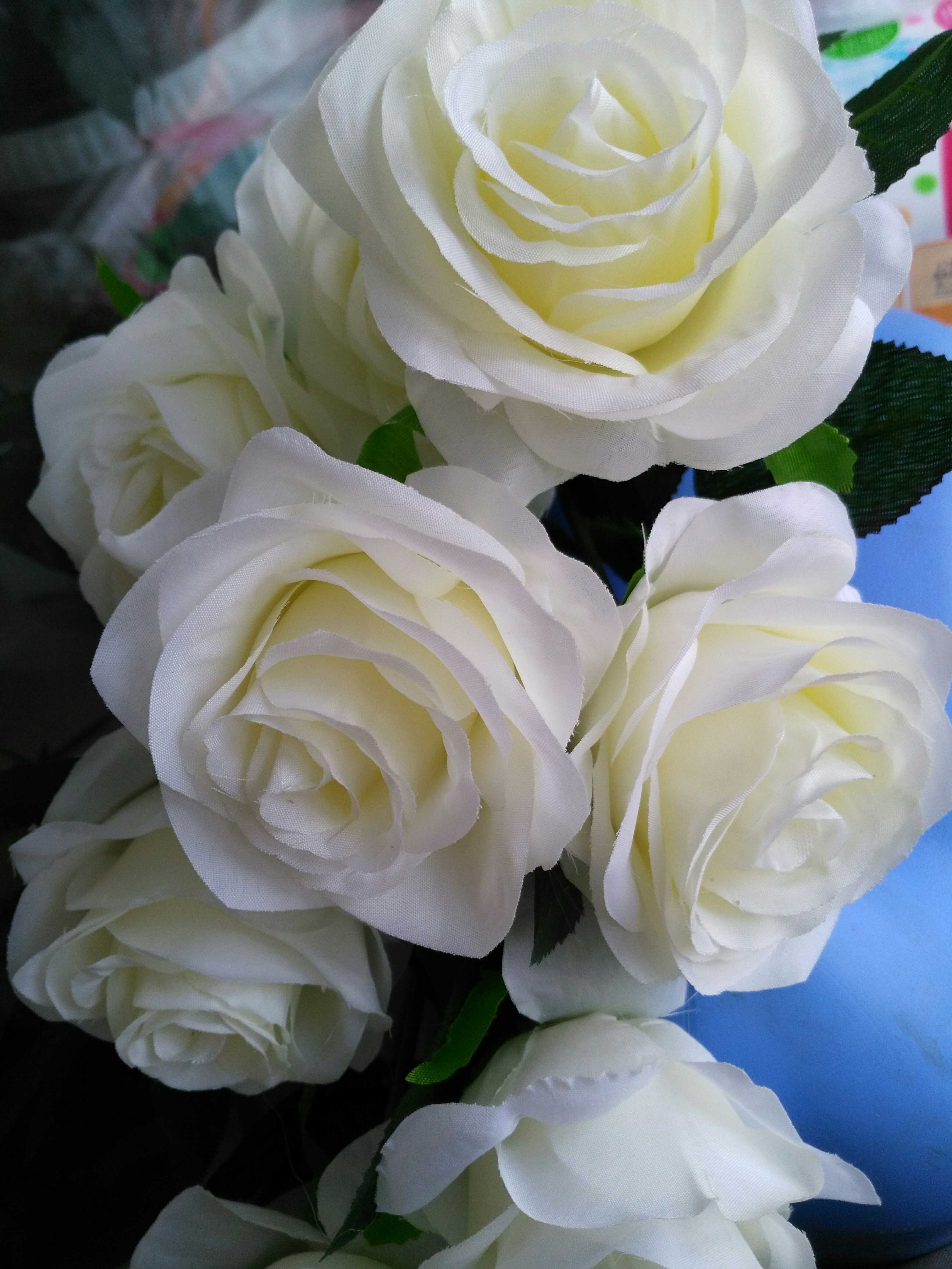 Фотография покупателя товара Цветы искусственные "Роза Глория" 9х60 см, белый - Фото 16