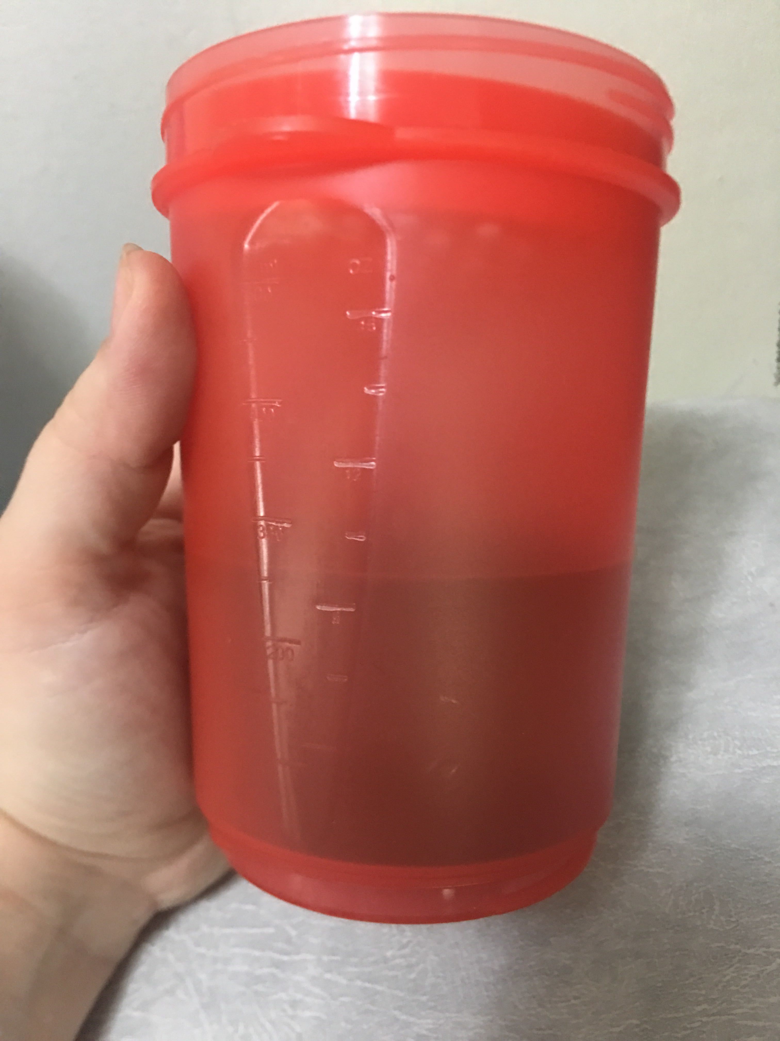 Фотография покупателя товара Шейкер спортивный с чашей под протеин, бело-оранжевый, 500 мл - Фото 1