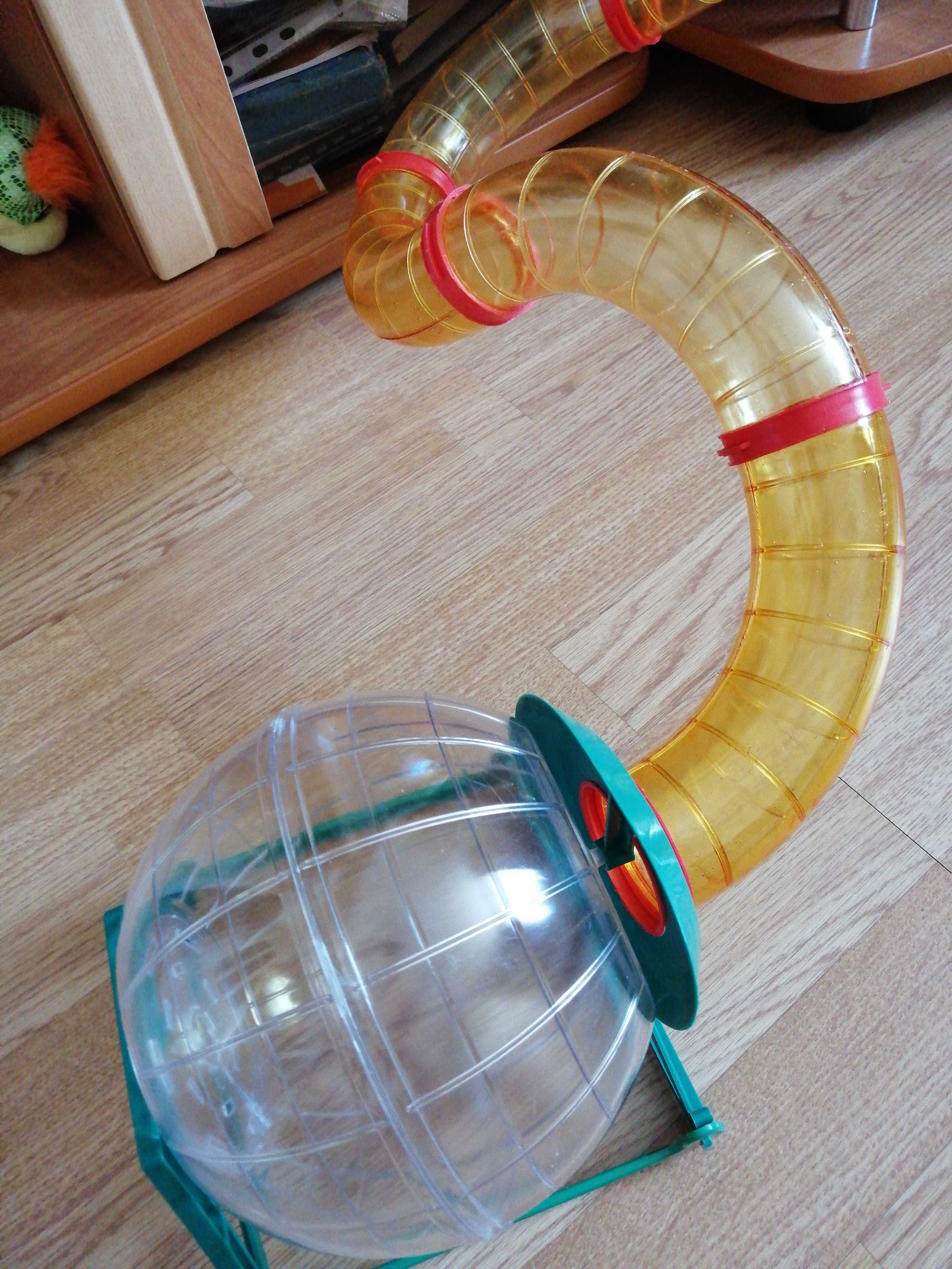 Фотография покупателя товара Лабиринт №7 с переходом и шаром 18 см (7 трубных элементов, диаметр 6 см), микс цветов