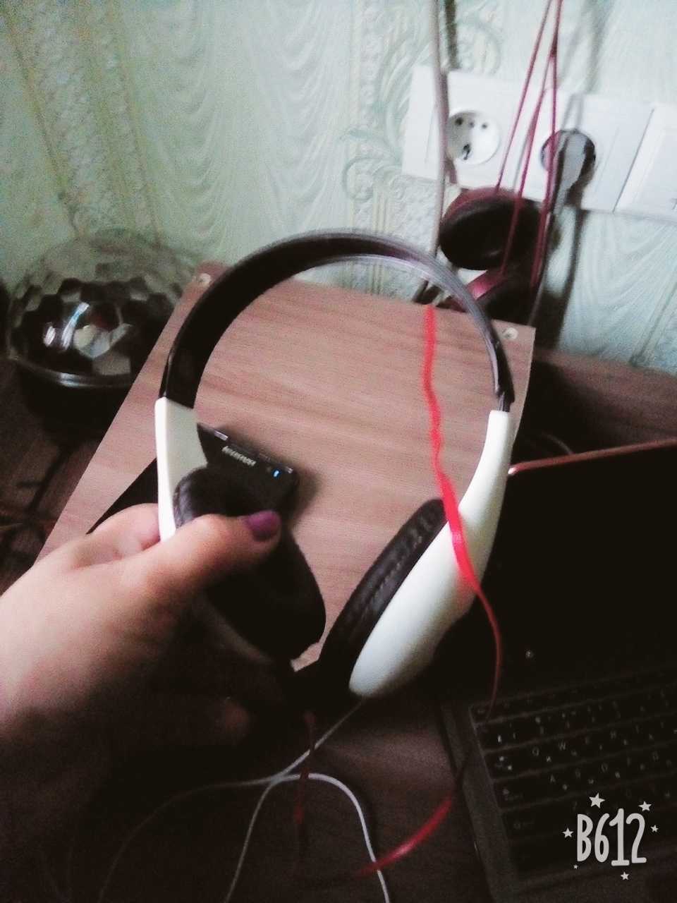 Фотография покупателя товара Наушники LuazON, накладные, съемный провод 1.2м, черные - Фото 1