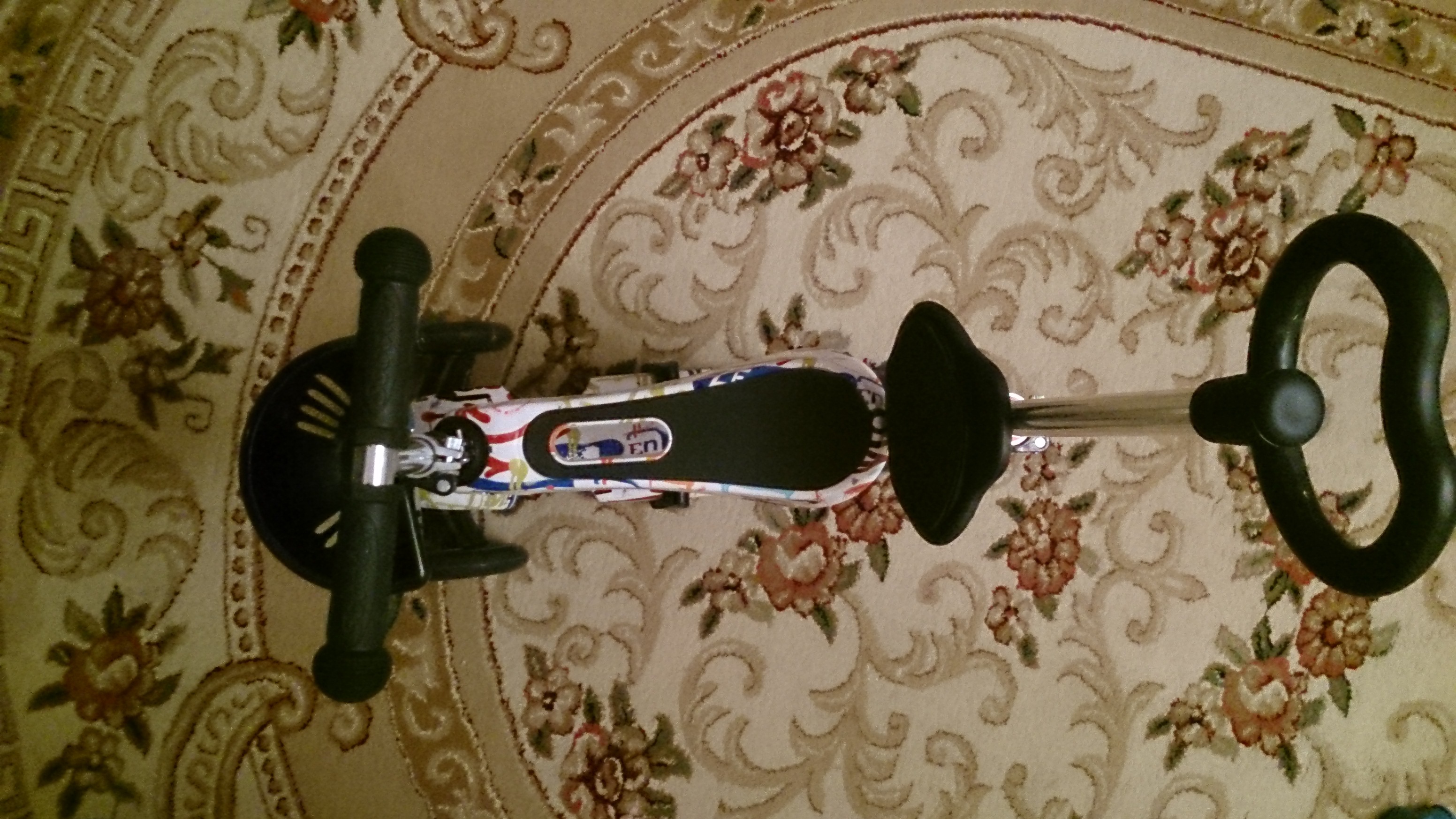 Фотография покупателя товара Самокат-каталка детский 5 в 1, колёса световые PU 115/90 мм, ABEC 7 - Фото 8