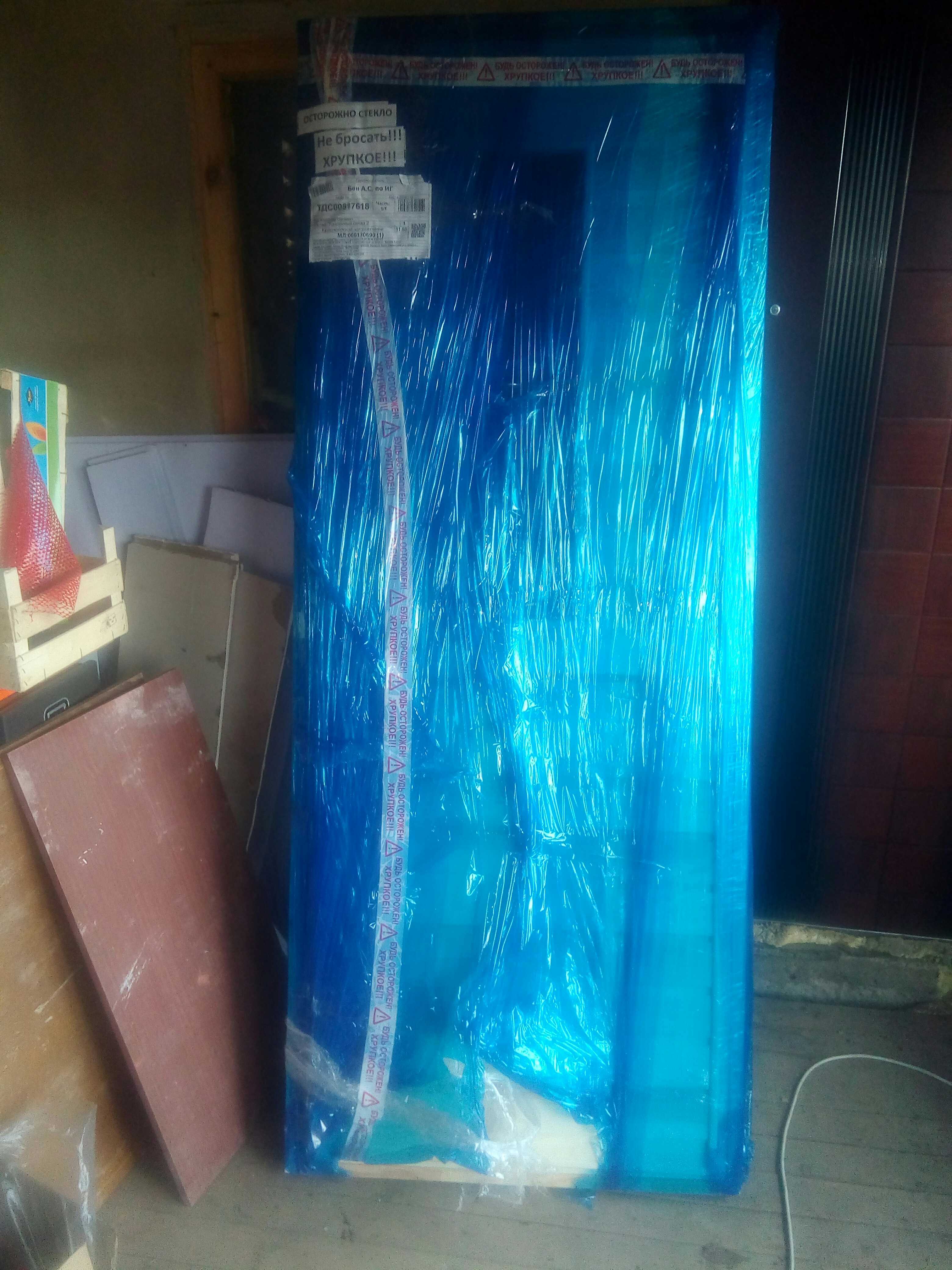 Фотография покупателя товара Дверь для бани со стеклом "Прямое стекло. Большое", 170×70см - Фото 2