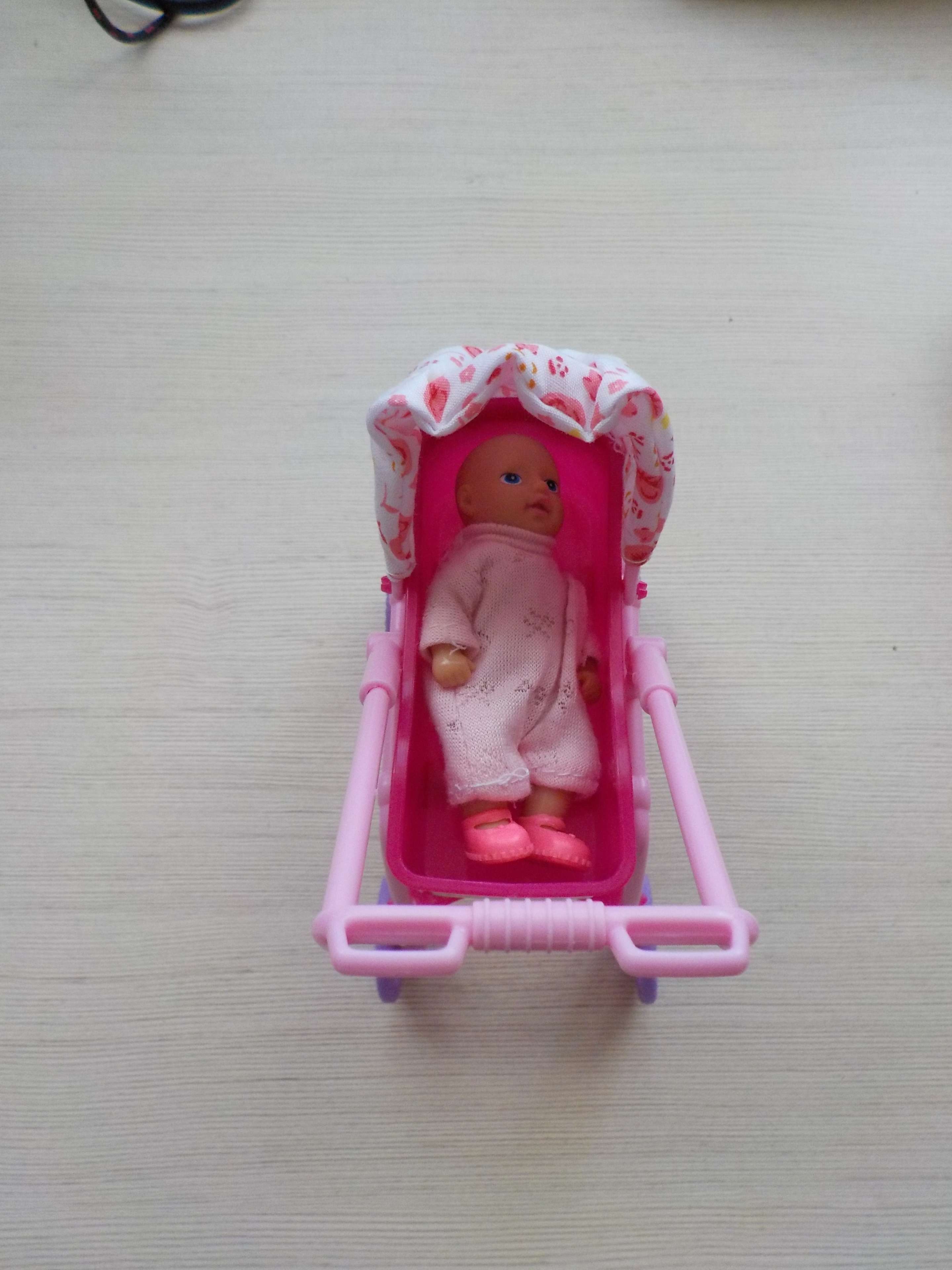 Фотография покупателя товара Кукла-модель шарнирная «Молодая мама» с пупсом, коляской и аксессуарами, МИКС - Фото 3