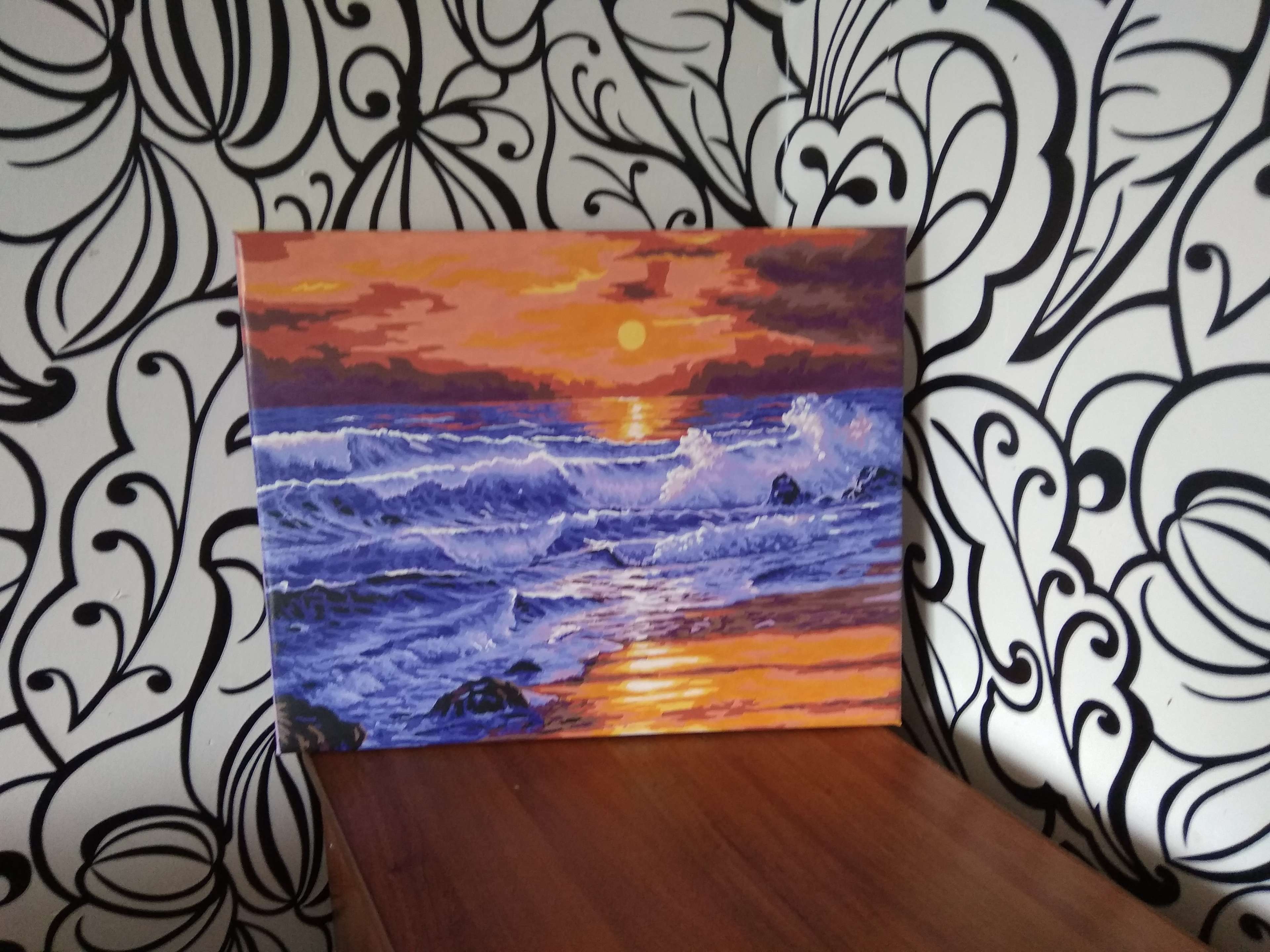 Фотография покупателя товара Картина по номерам «Заход солнца» 40 × 50 см - Фото 5