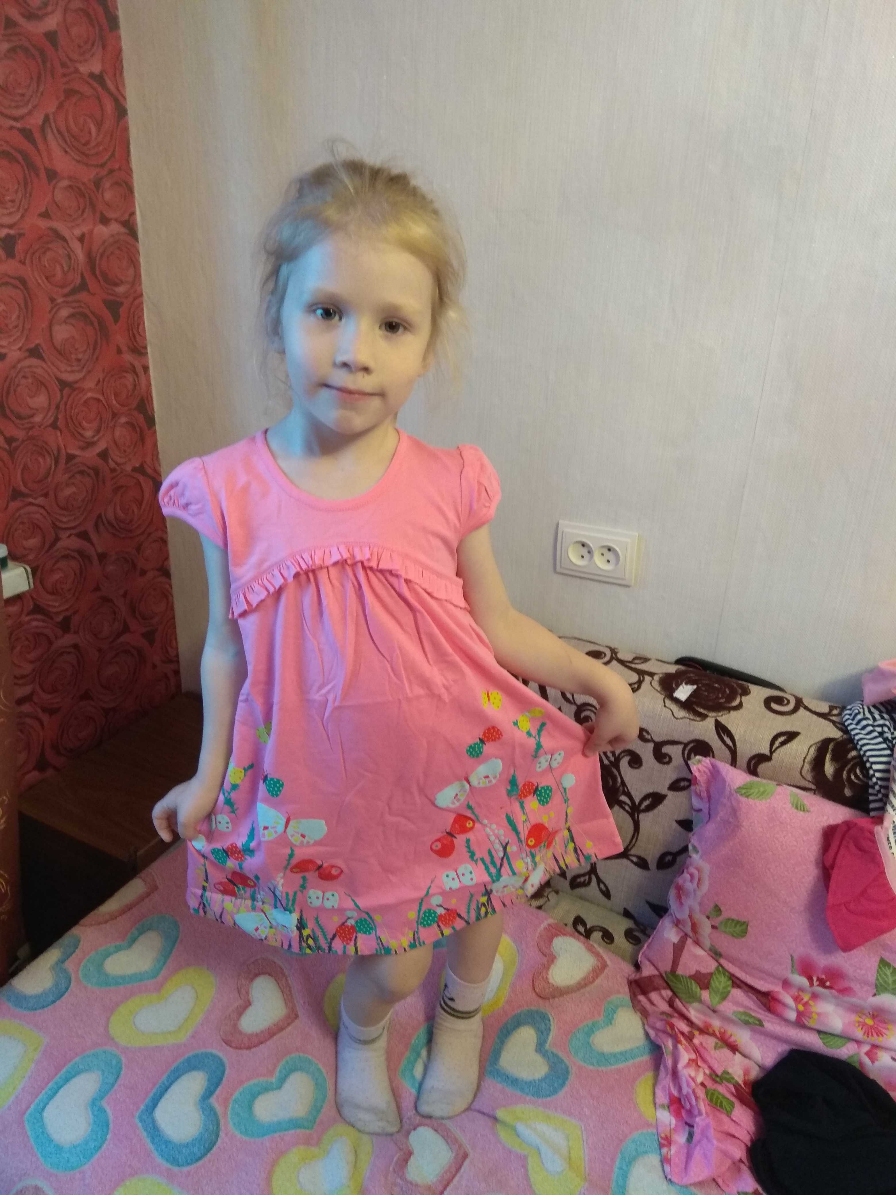 Фотография покупателя товара Платье для девочки, рост 116 см (60), цвет розовый_160074 - Фото 1