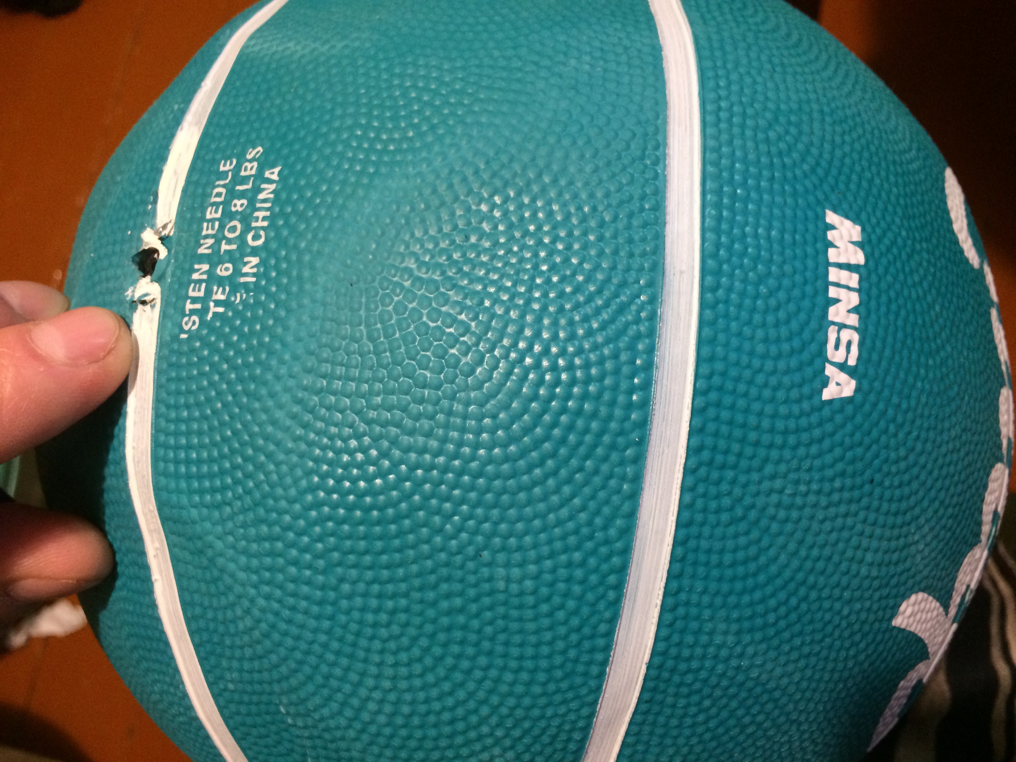 Фотография покупателя товара Мяч баскетбольный MINSA «Кайф», размер 6, PVC, бутиловая камера, 450 г