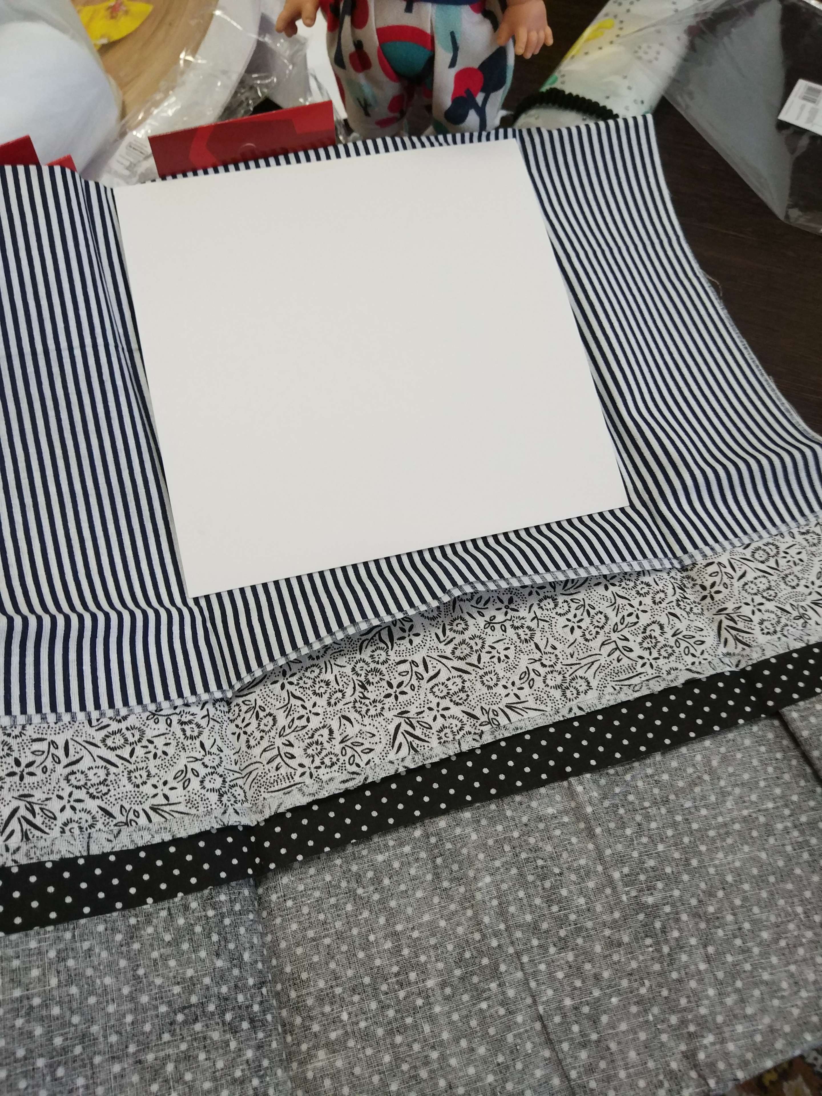 Фотография покупателя товара Набор ткани для пэчворка (3 шт) «Чёрно‒белый», 30 × 40 см - Фото 4