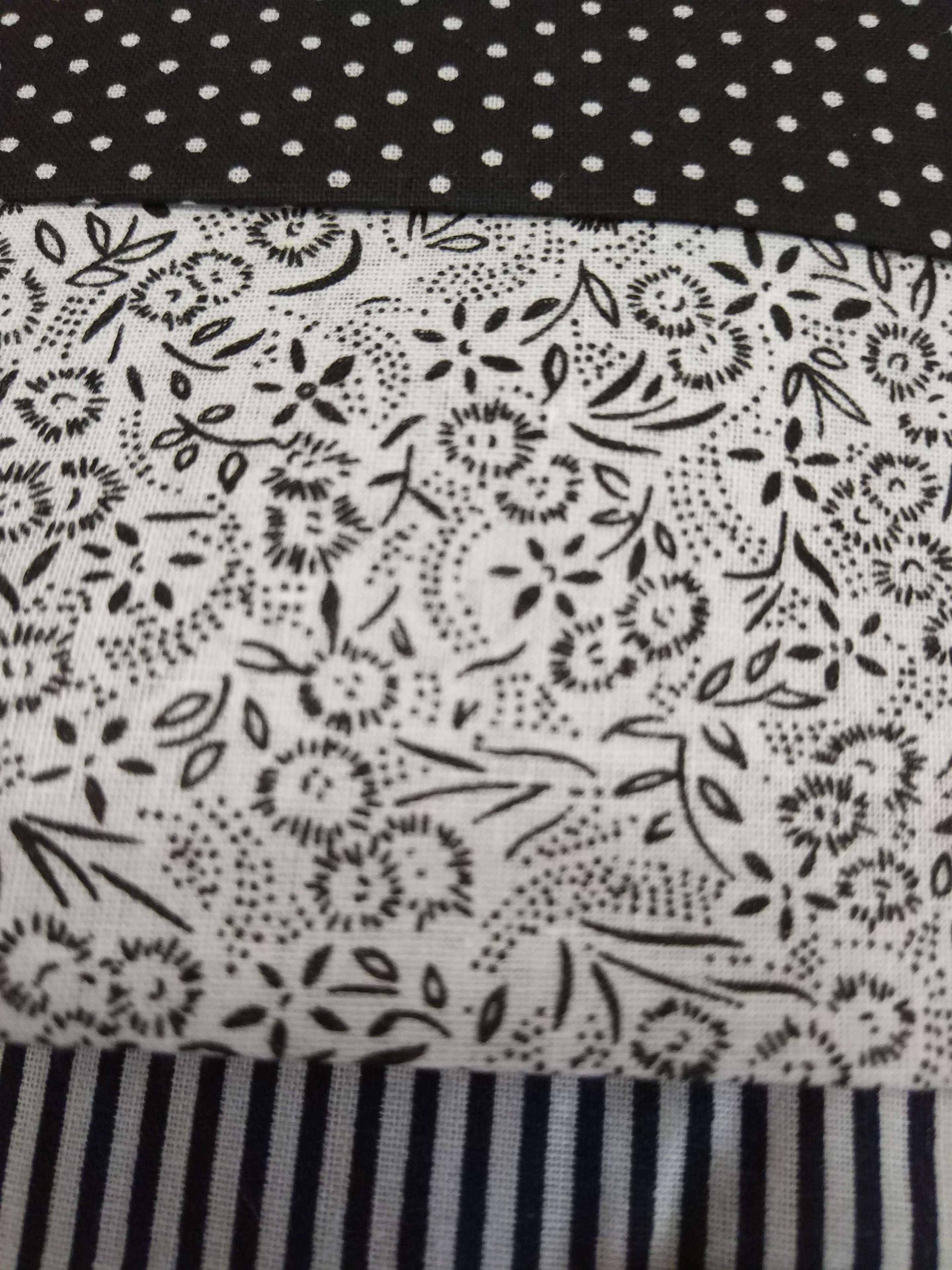 Фотография покупателя товара Набор ткани для пэчворка (3 шт) «Чёрно‒белый», 30 × 40 см - Фото 5
